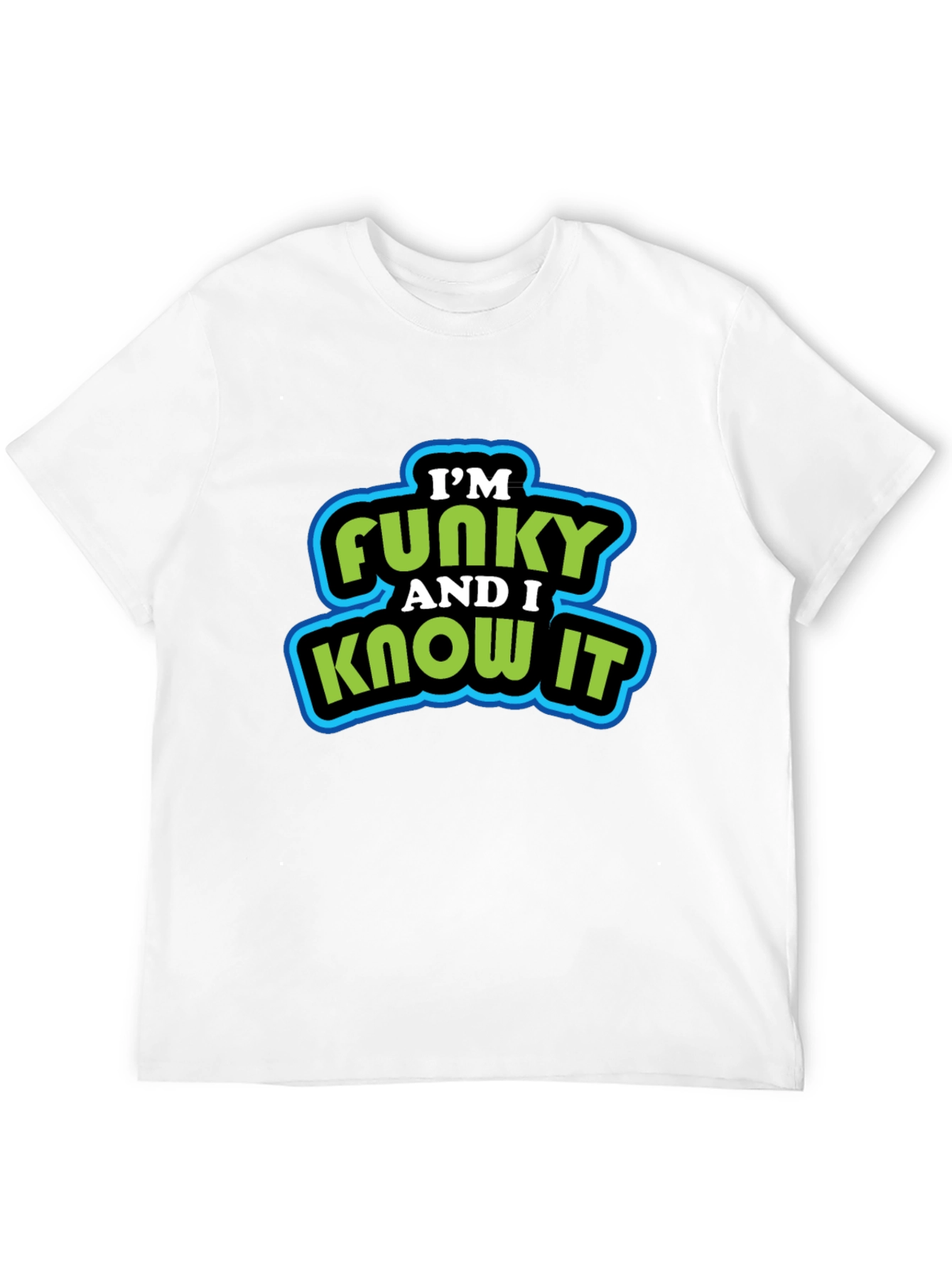Funky and I Know It Mens Black Graphic T-Shirt