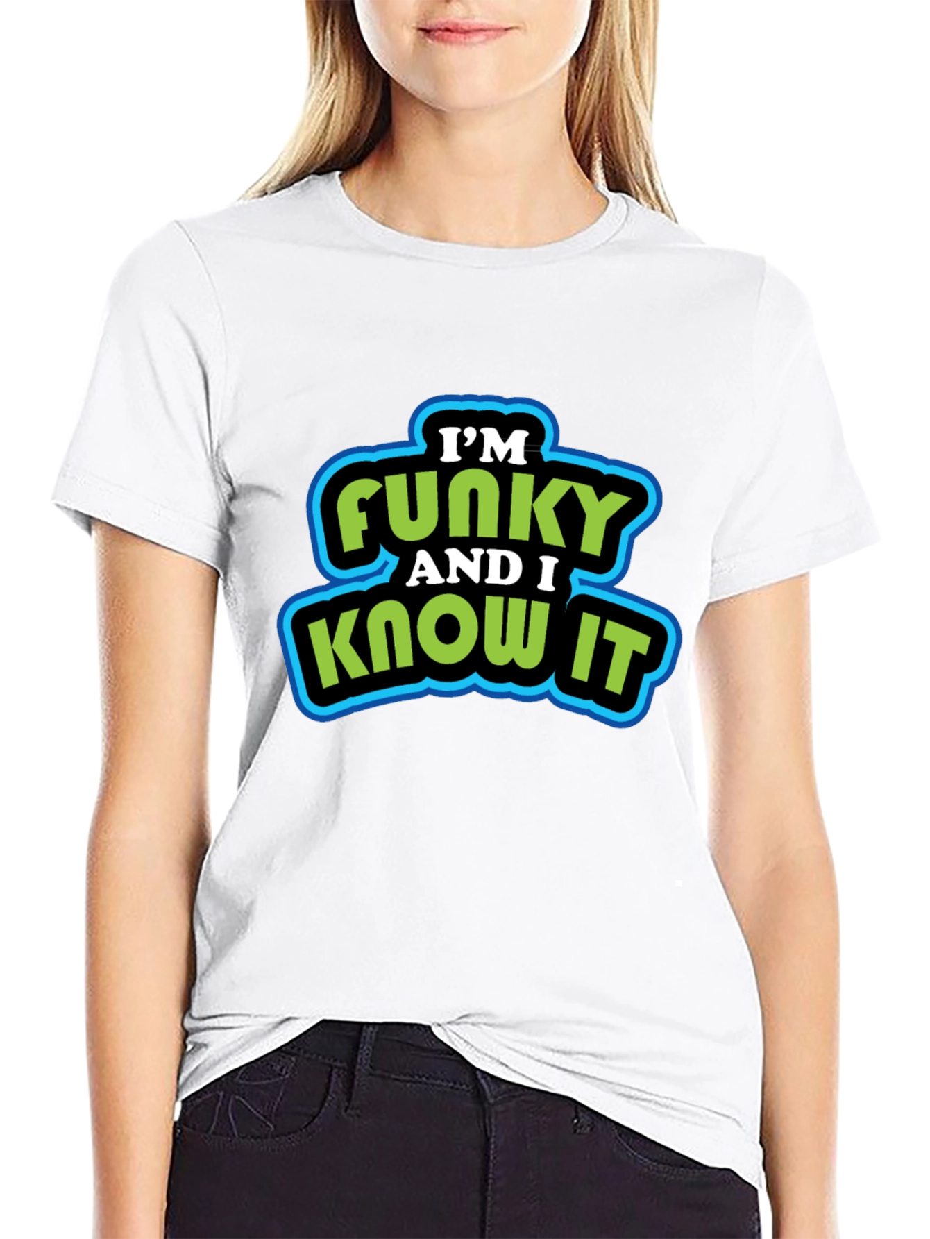Funky and I Know It Mens Black Graphic T-Shirt