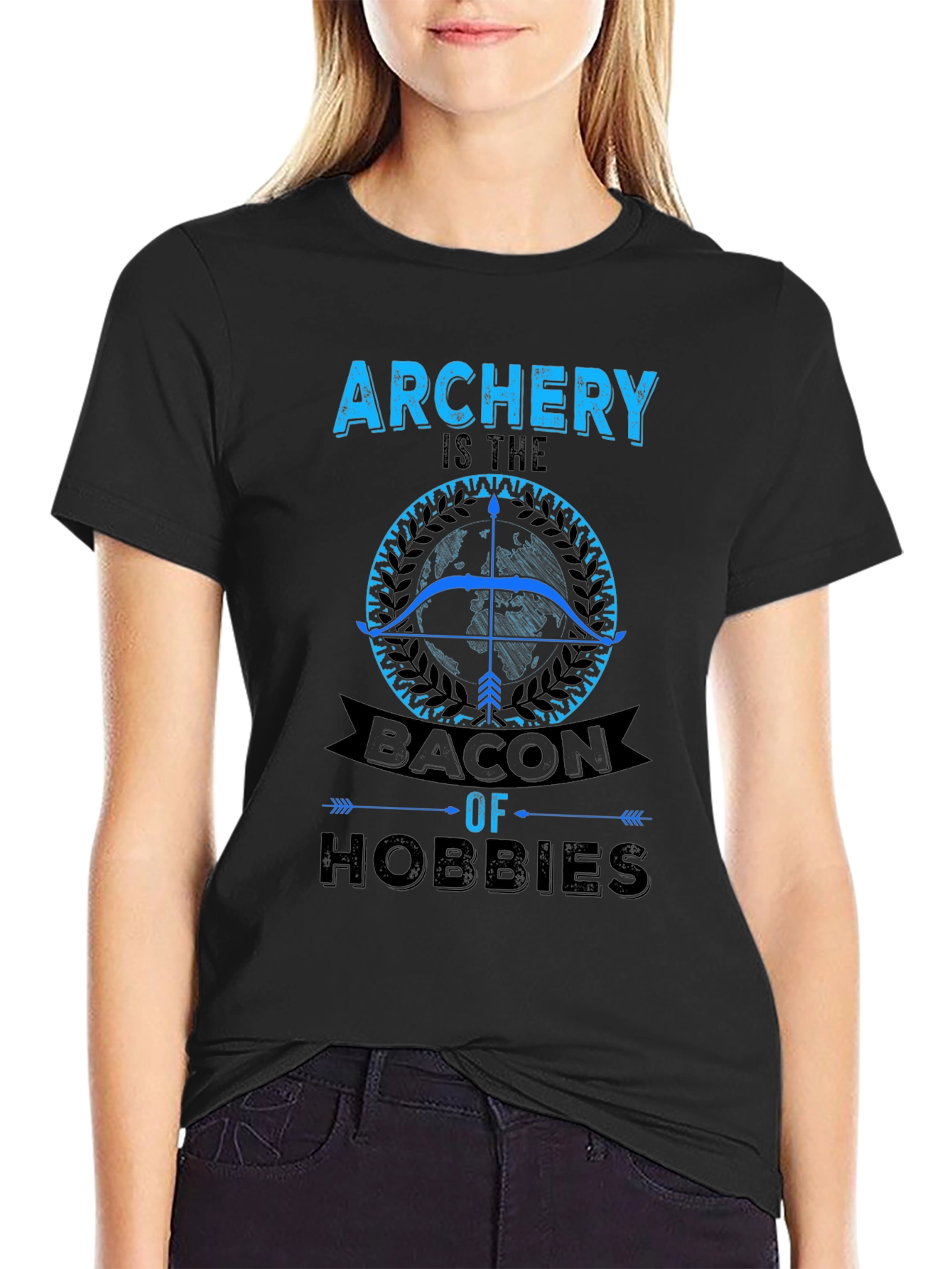 Archery Bacon of Hobbies Graphic T-Shirt