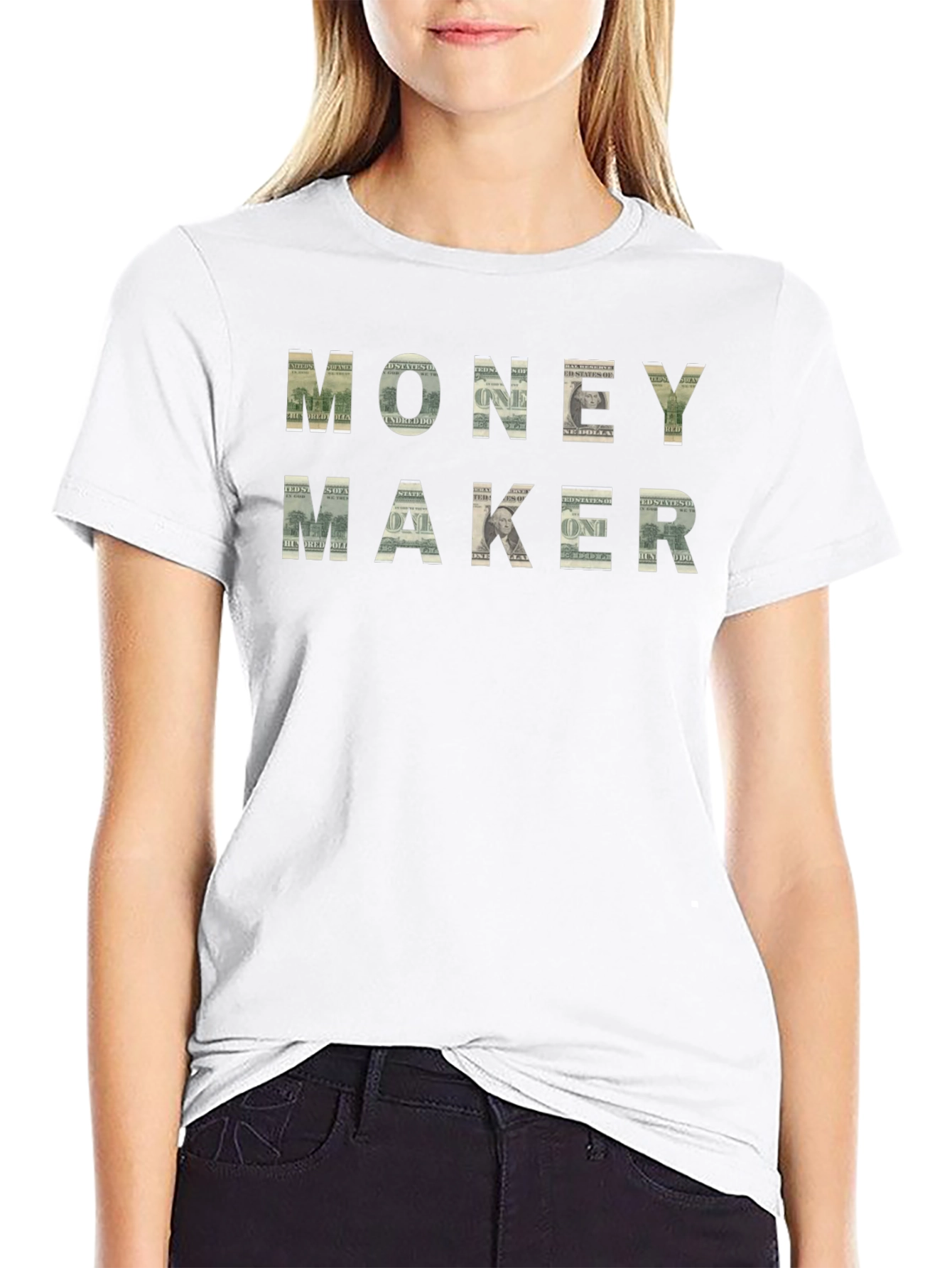 Money Maker Graphic Tee - Black Cotton T-Shirt