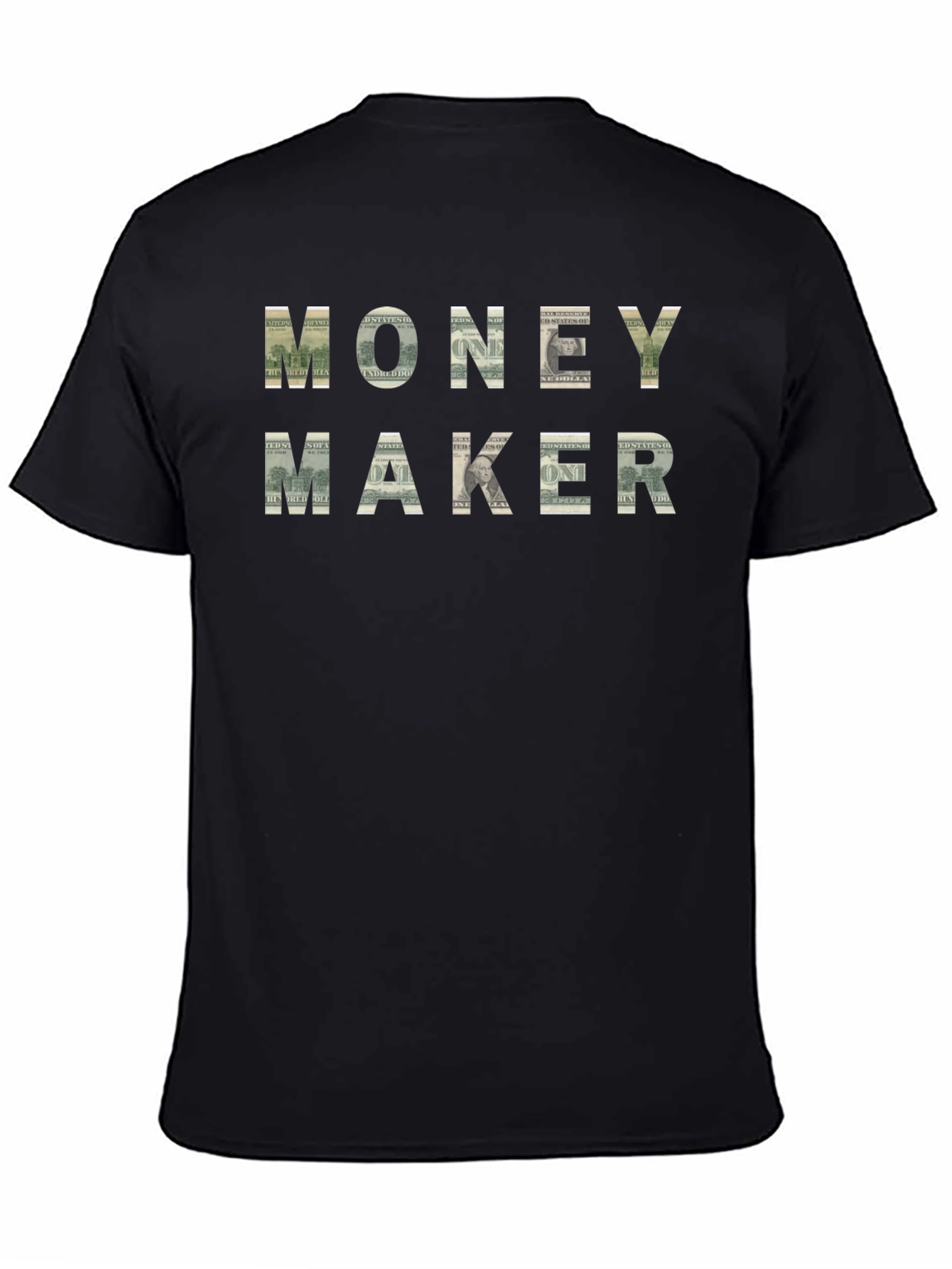 Money Maker Graphic Tee - Black Cotton T-Shirt
