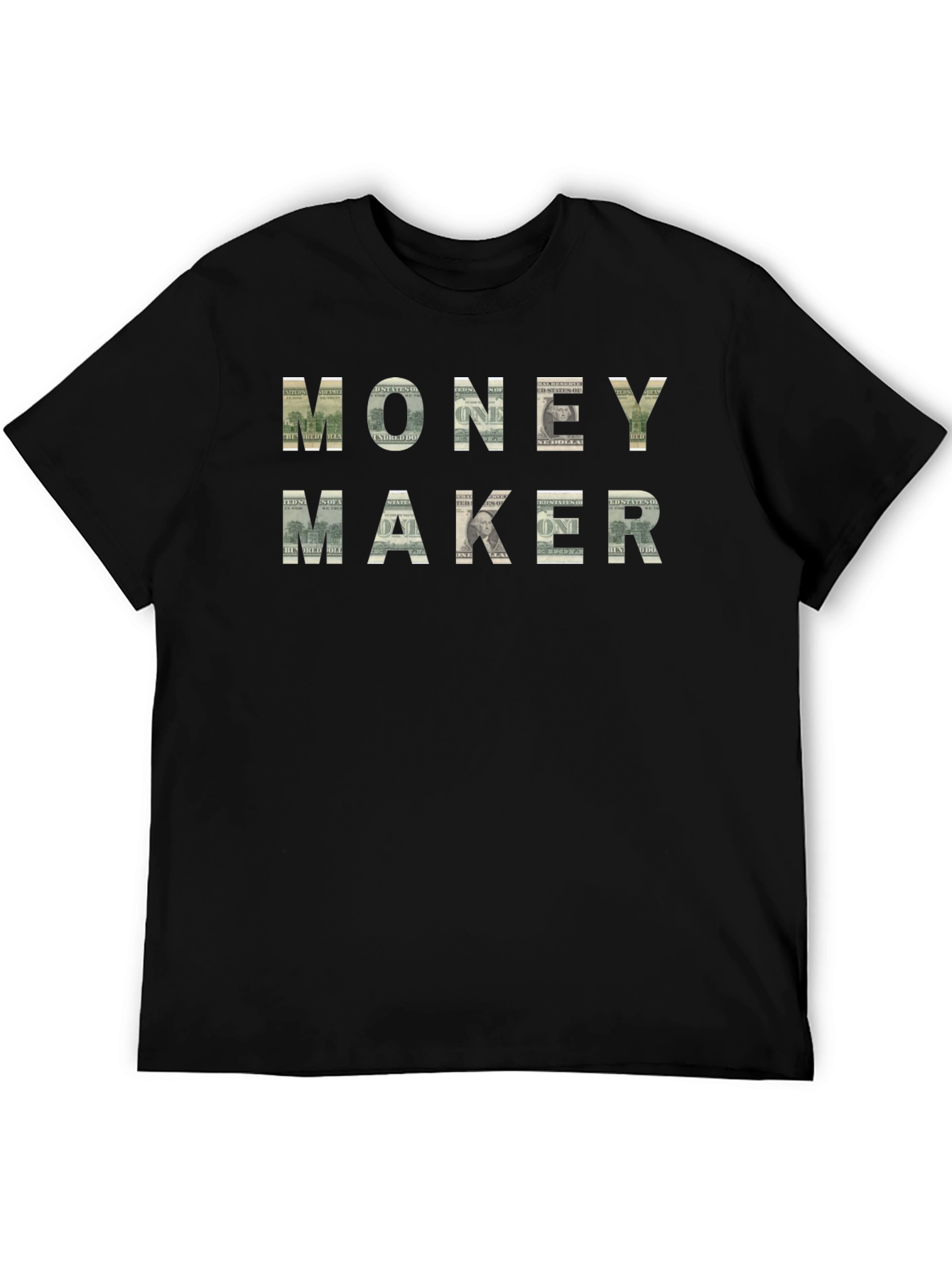 Money Maker Graphic Tee - Black Cotton T-Shirt