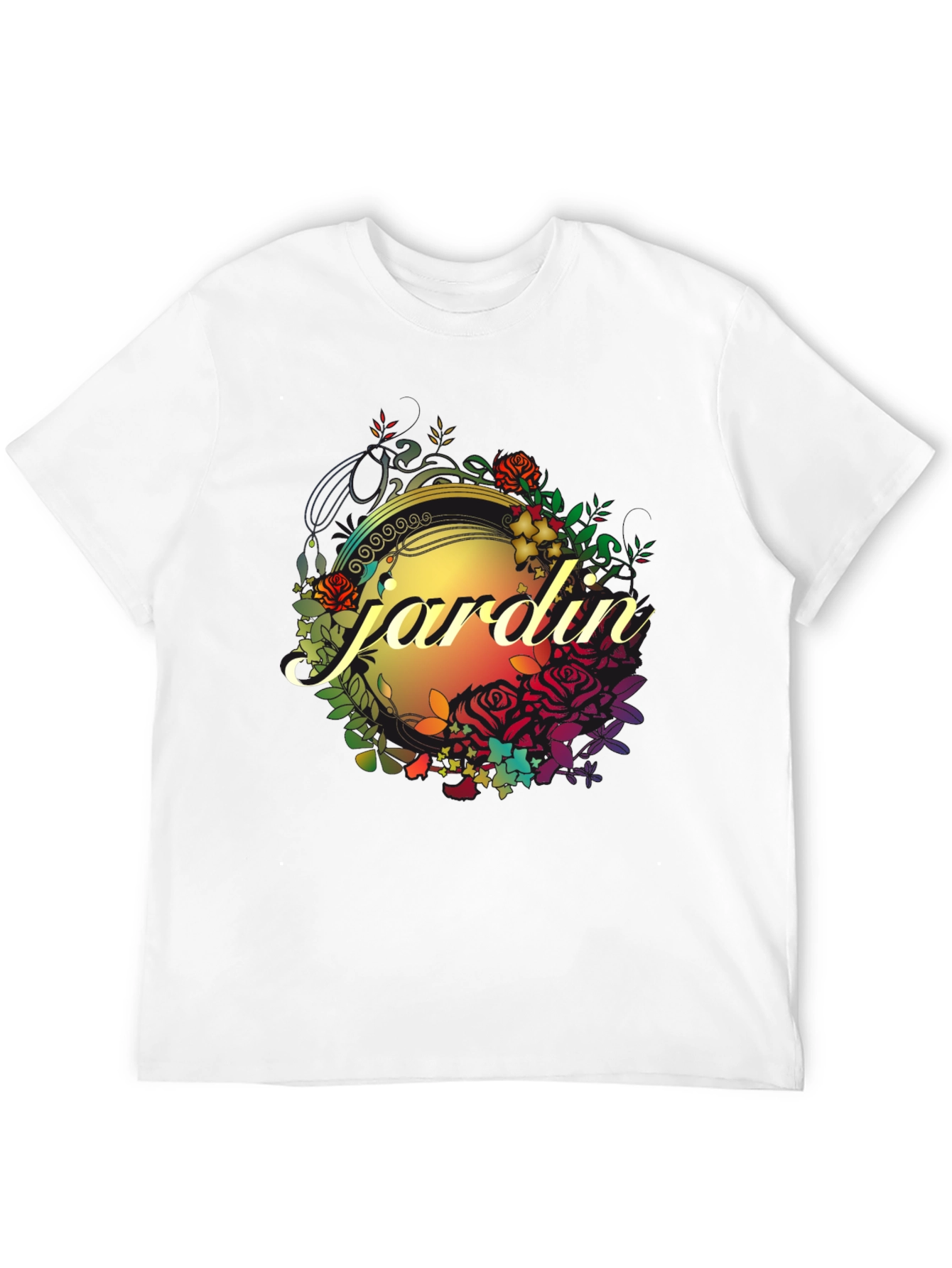 Jardin Floral Graphic Tee - Stylish Comfort