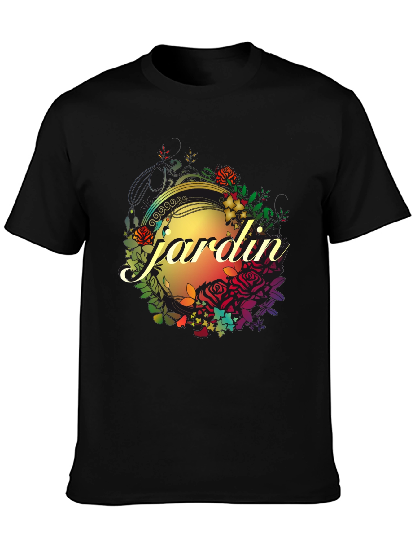 Jardin Floral Graphic Tee - Stylish Comfort