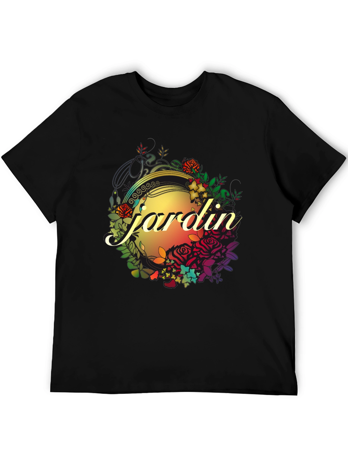 Jardin Floral Graphic Tee - Stylish Comfort