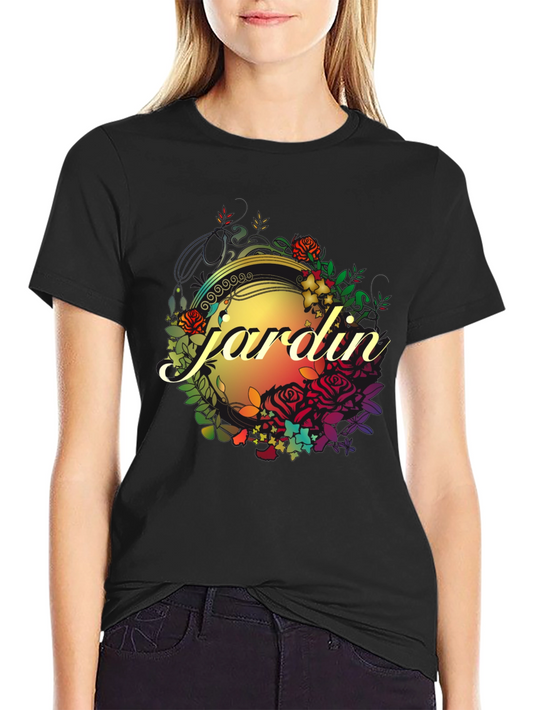 Jardin Floral Graphic Tee - Stylish Comfort