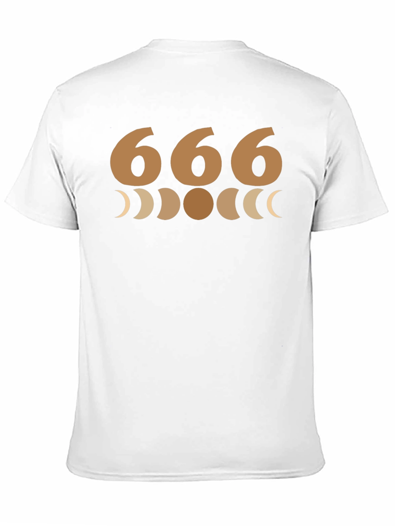 666 Moon Phase Graphic Tee - Soft Cotton Blend