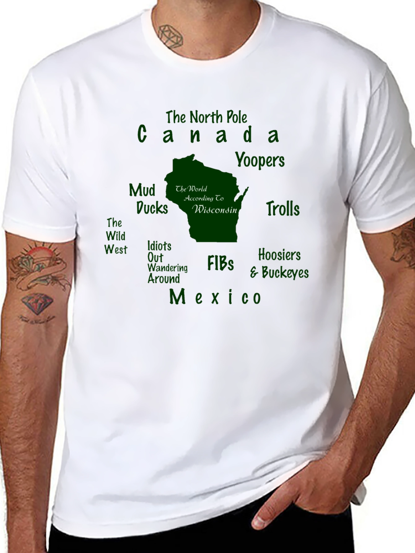 Wisconsin Map T-Shirt