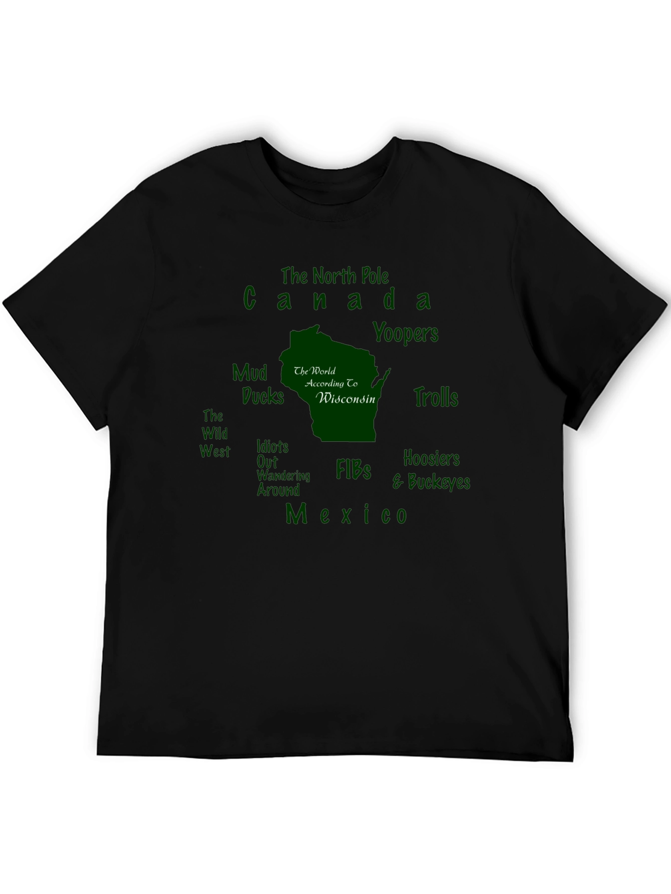 Wisconsin Map T-Shirt
