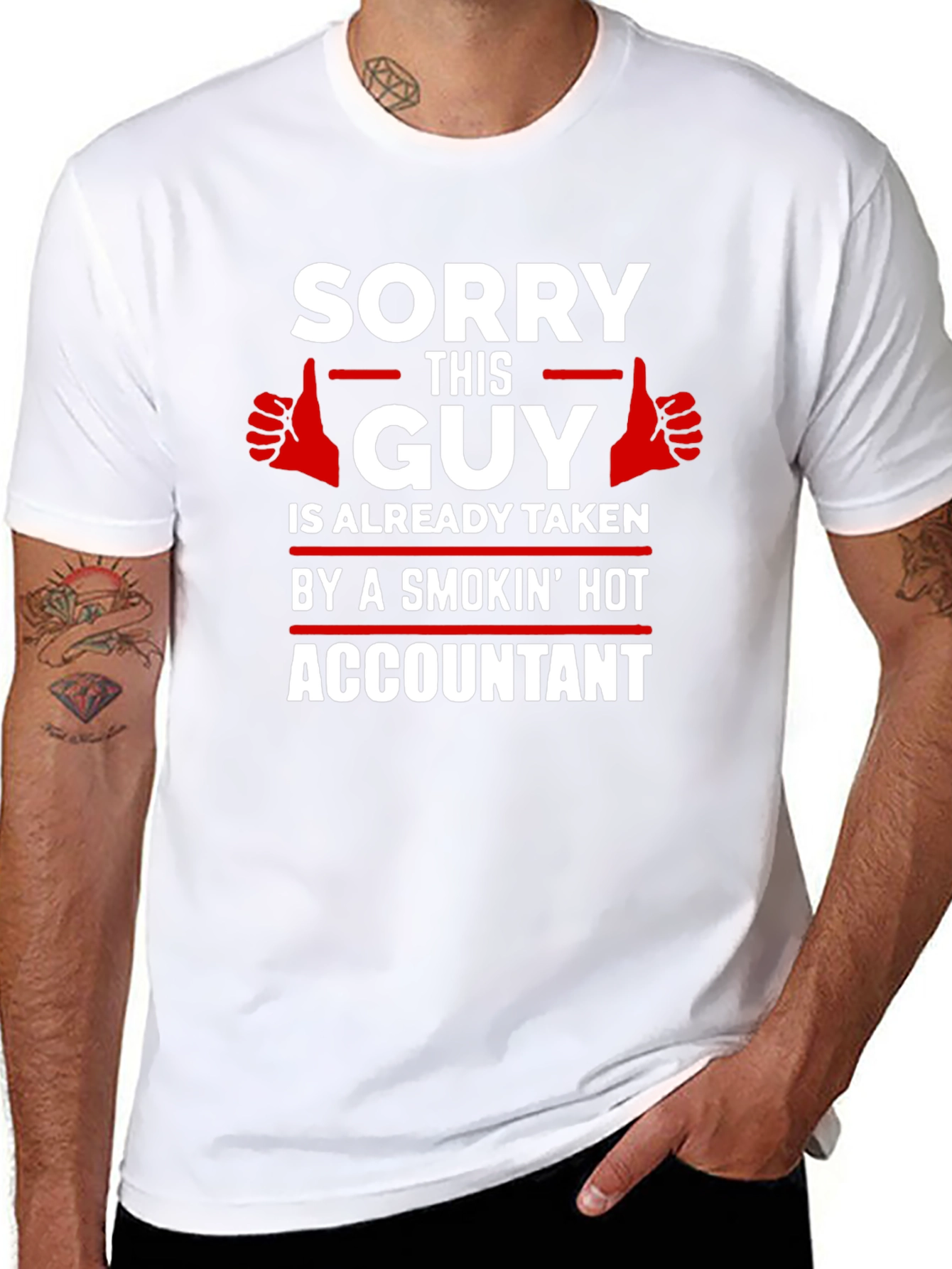 Funny Accountant T-Shirt: Sorry This Guy Is Taken