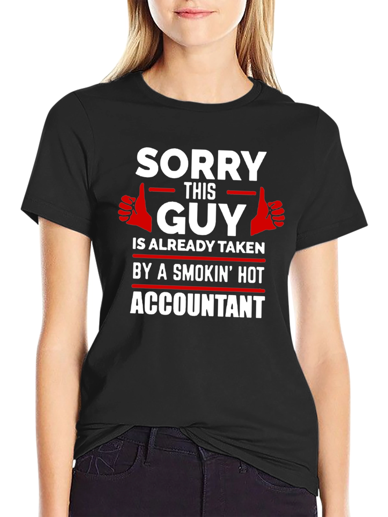 Funny Accountant T-Shirt: Sorry This Guy Is Taken