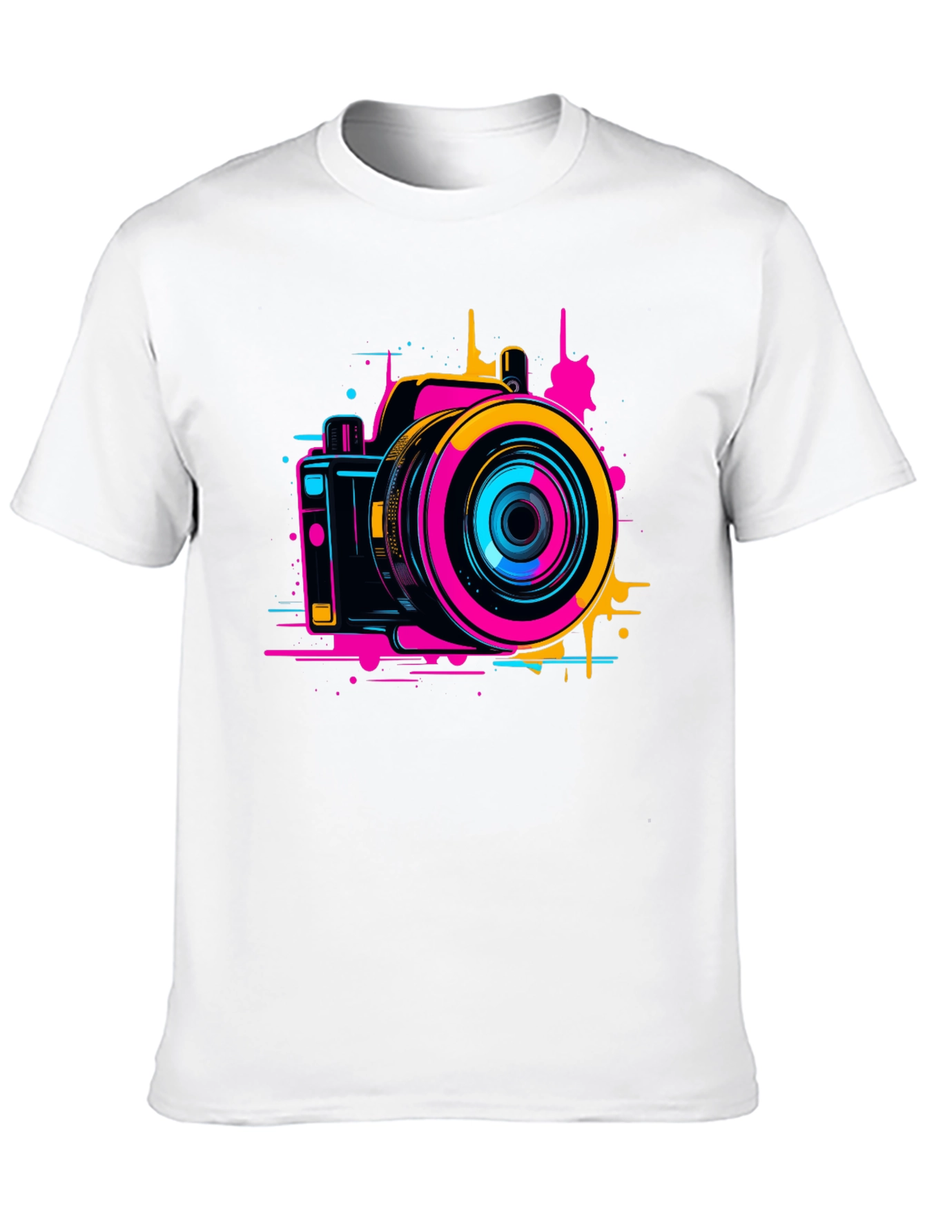 Retro Camera Graphic Tee - Stylish Photo Design
