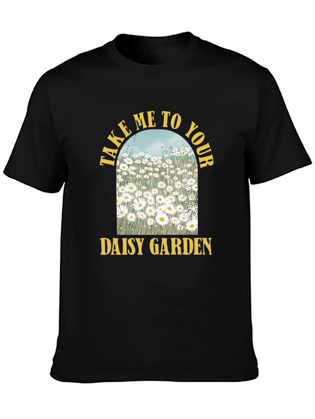 Daisy Garden Graphic Tee - Soft Cotton Blend