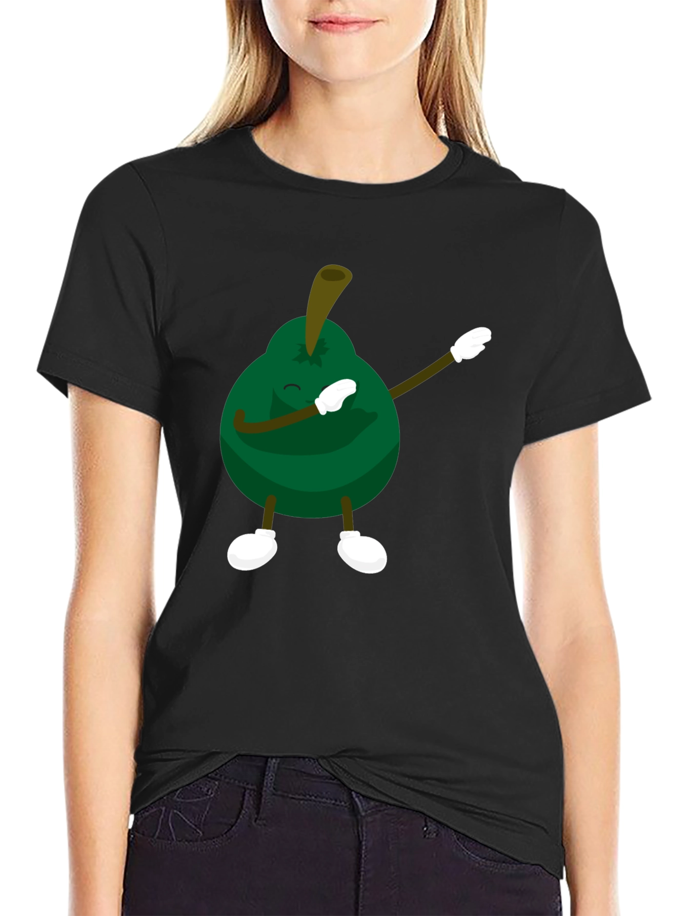 Dabbing Avocado Black T-Shirt