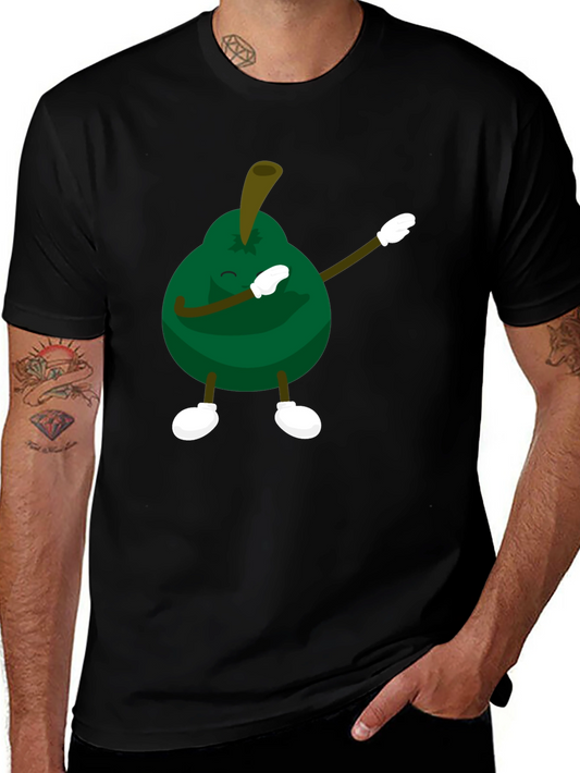 Dabbing Avocado Black T-Shirt