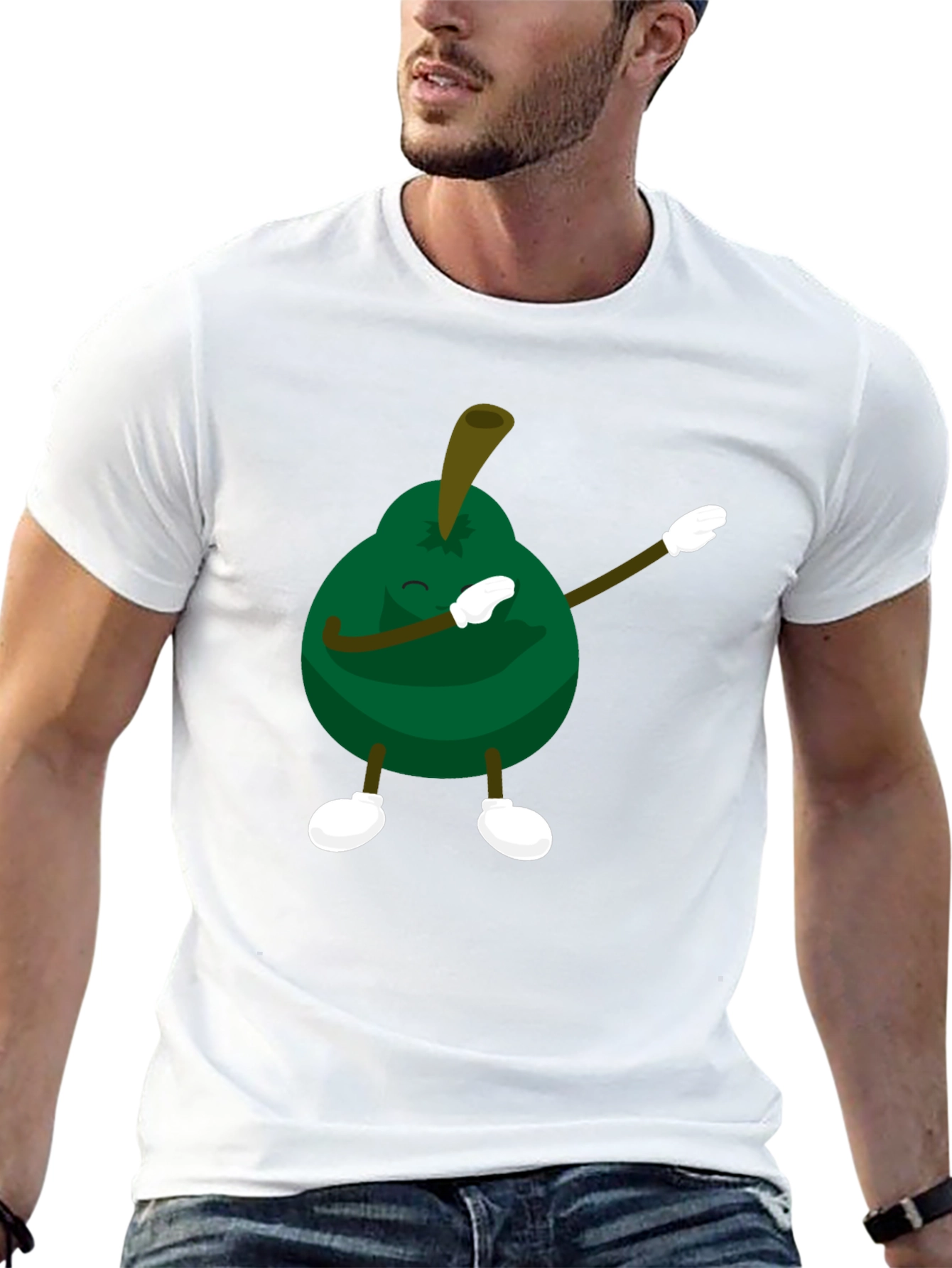 Dabbing Avocado Black T-Shirt