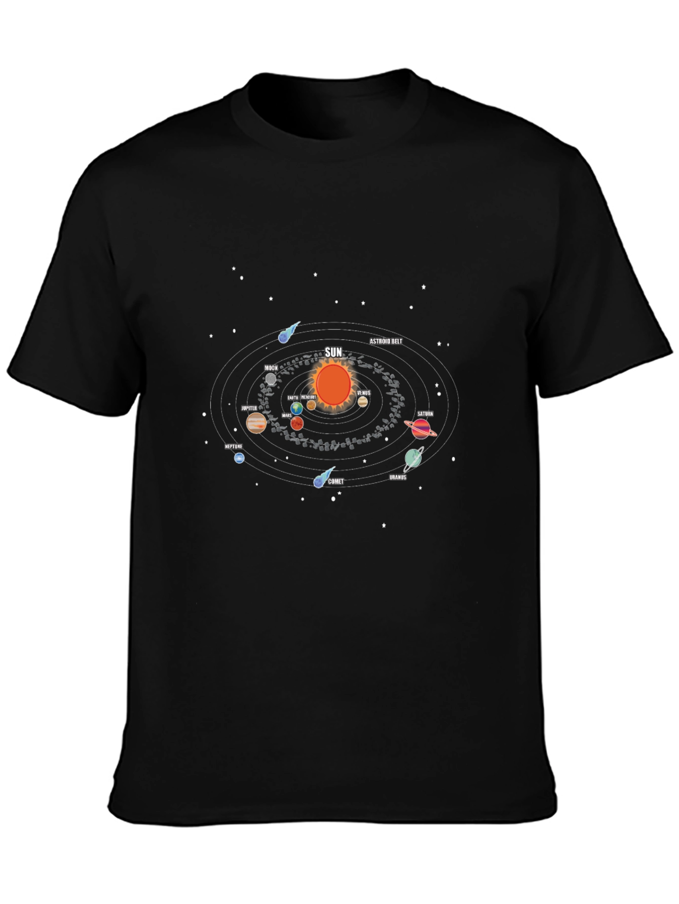Solar System Graphic T-Shirt