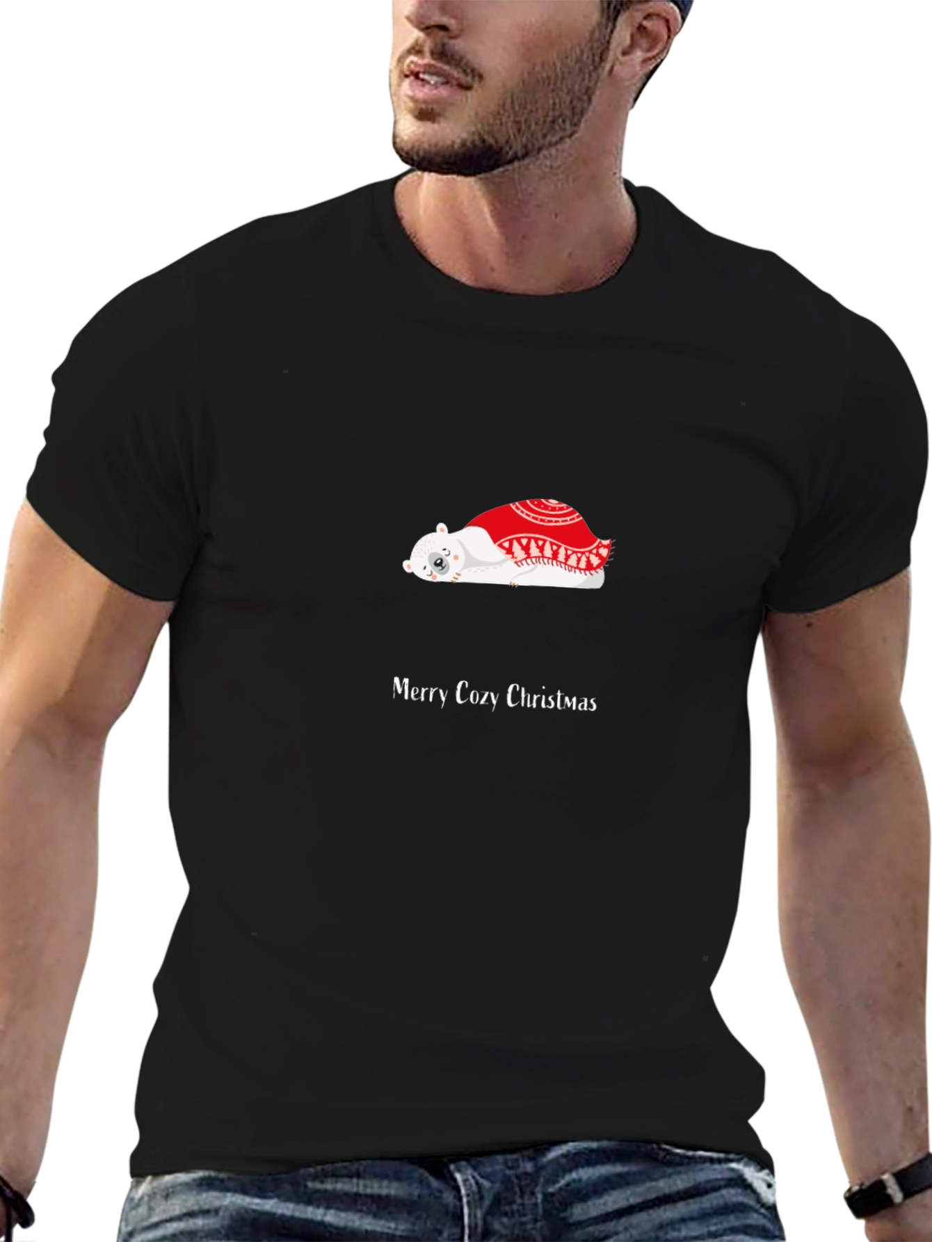 Cozy Christmas Bear T-Shirt