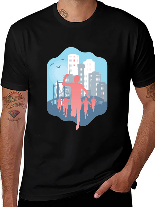 City Marathon Graphic T-Shirt