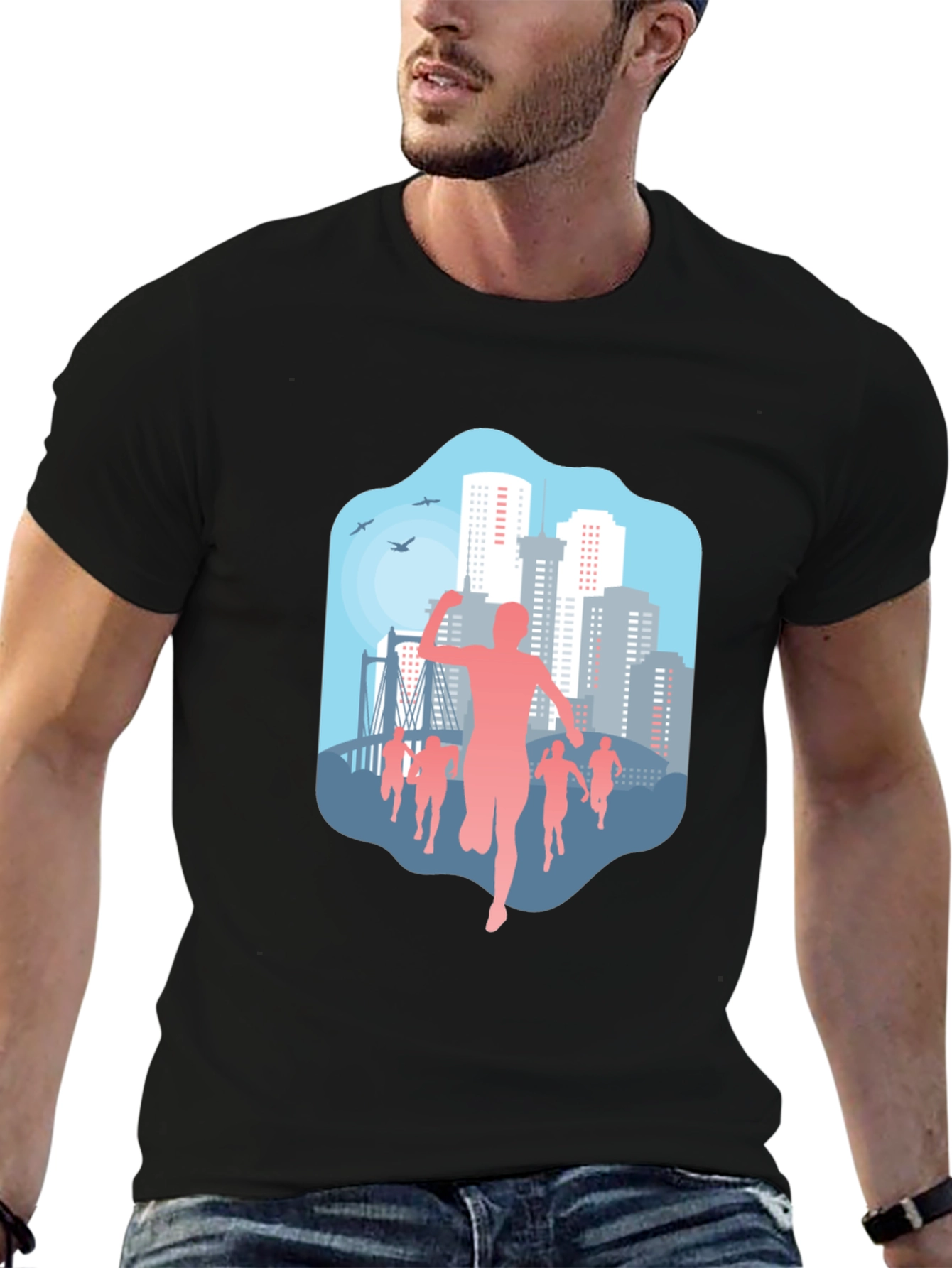 City Marathon Graphic T-Shirt