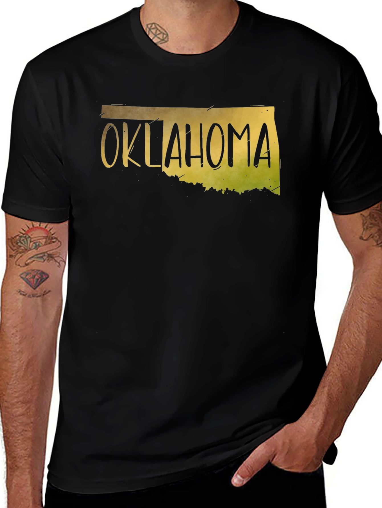 Oklahoma State Pride Graphic Tee - Black