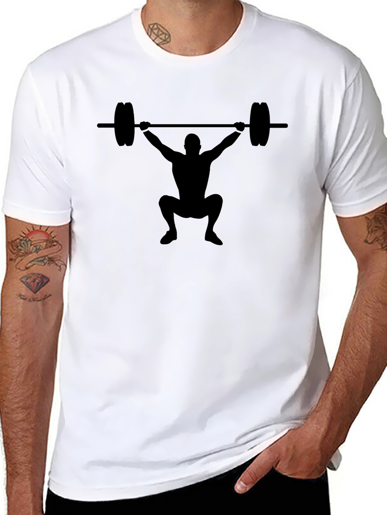 Weightlifting Graphic Tee - Black Unisex T-Shirt