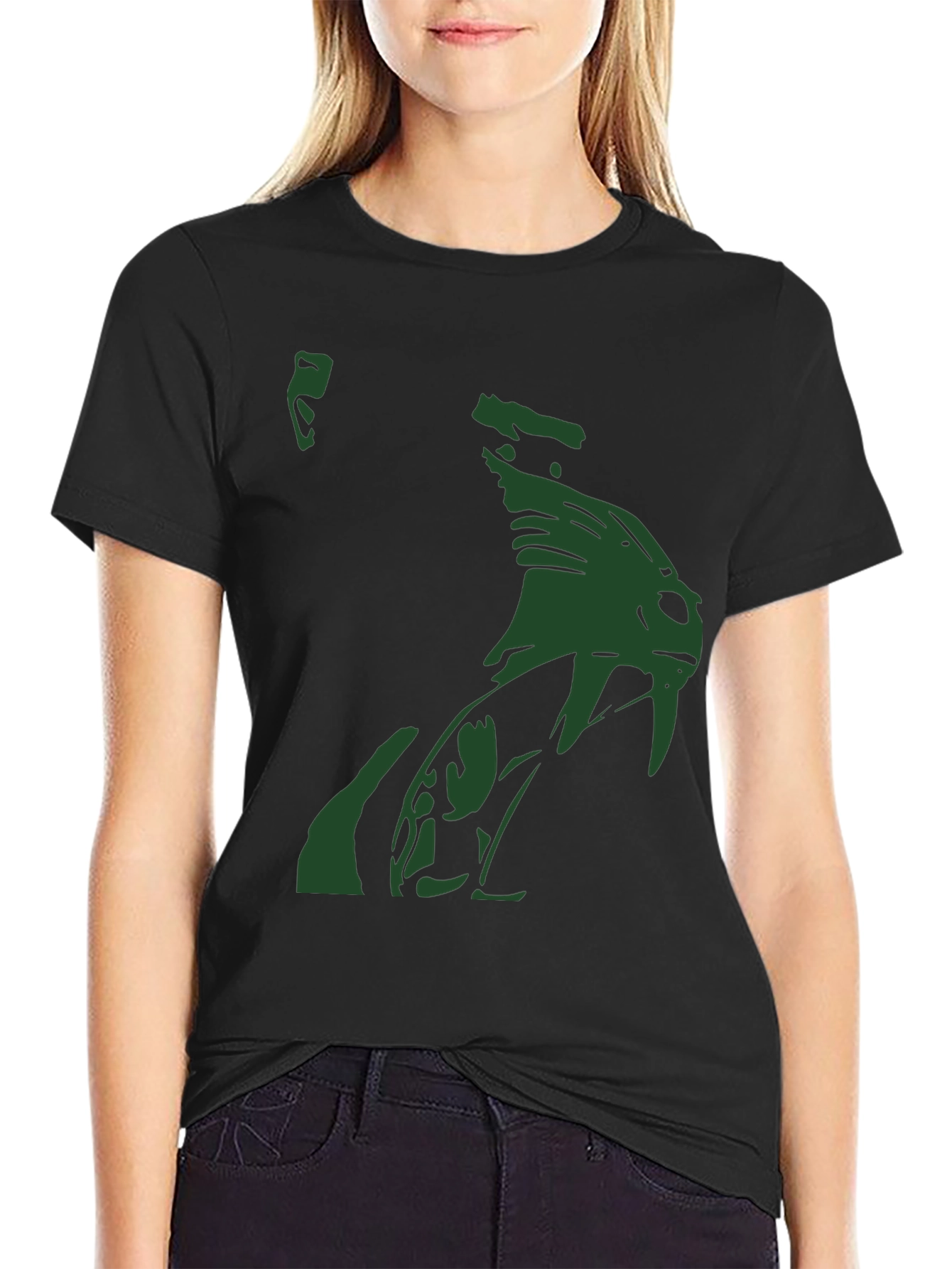 Venomous Green Snake Graphic T-Shirt