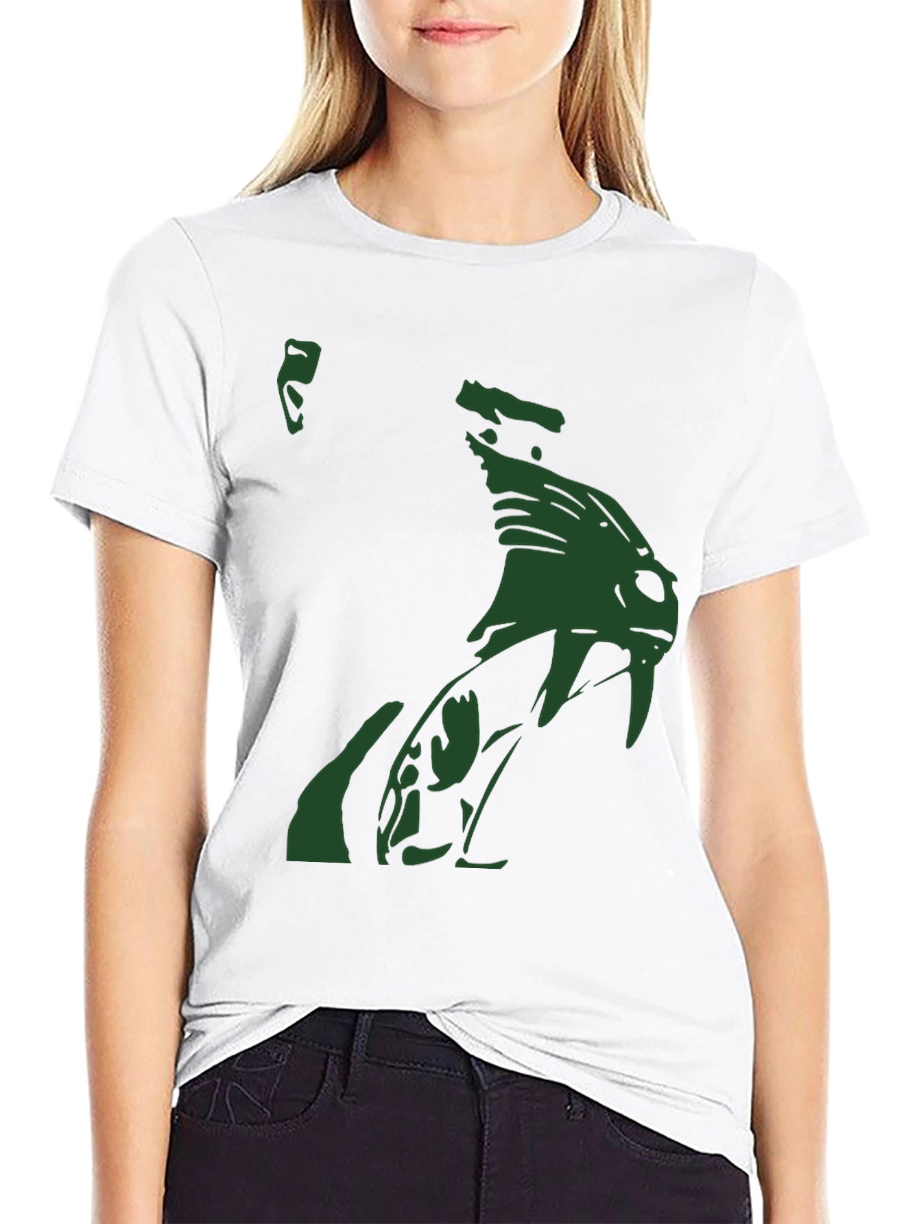 Venomous Green Snake Graphic T-Shirt