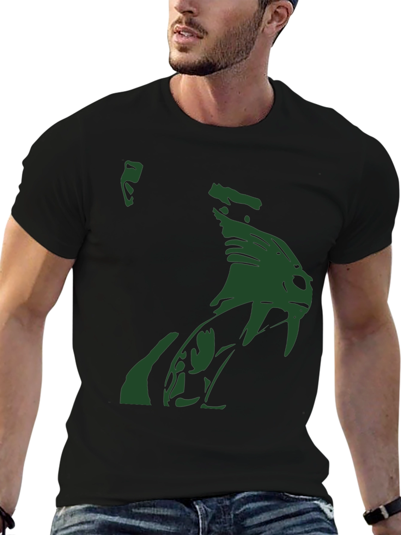Venomous Green Snake Graphic T-Shirt
