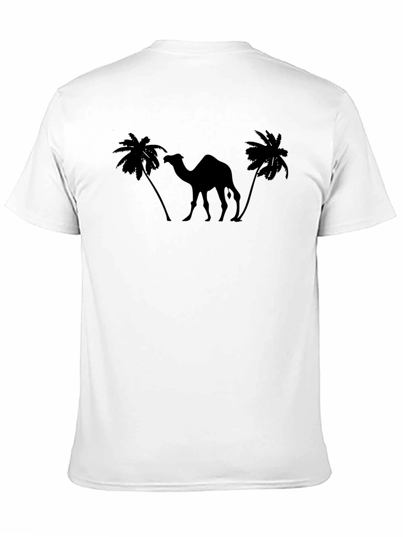 Desert Dreamer Tee: Camel & Palm Tree Graphic T-Shirt