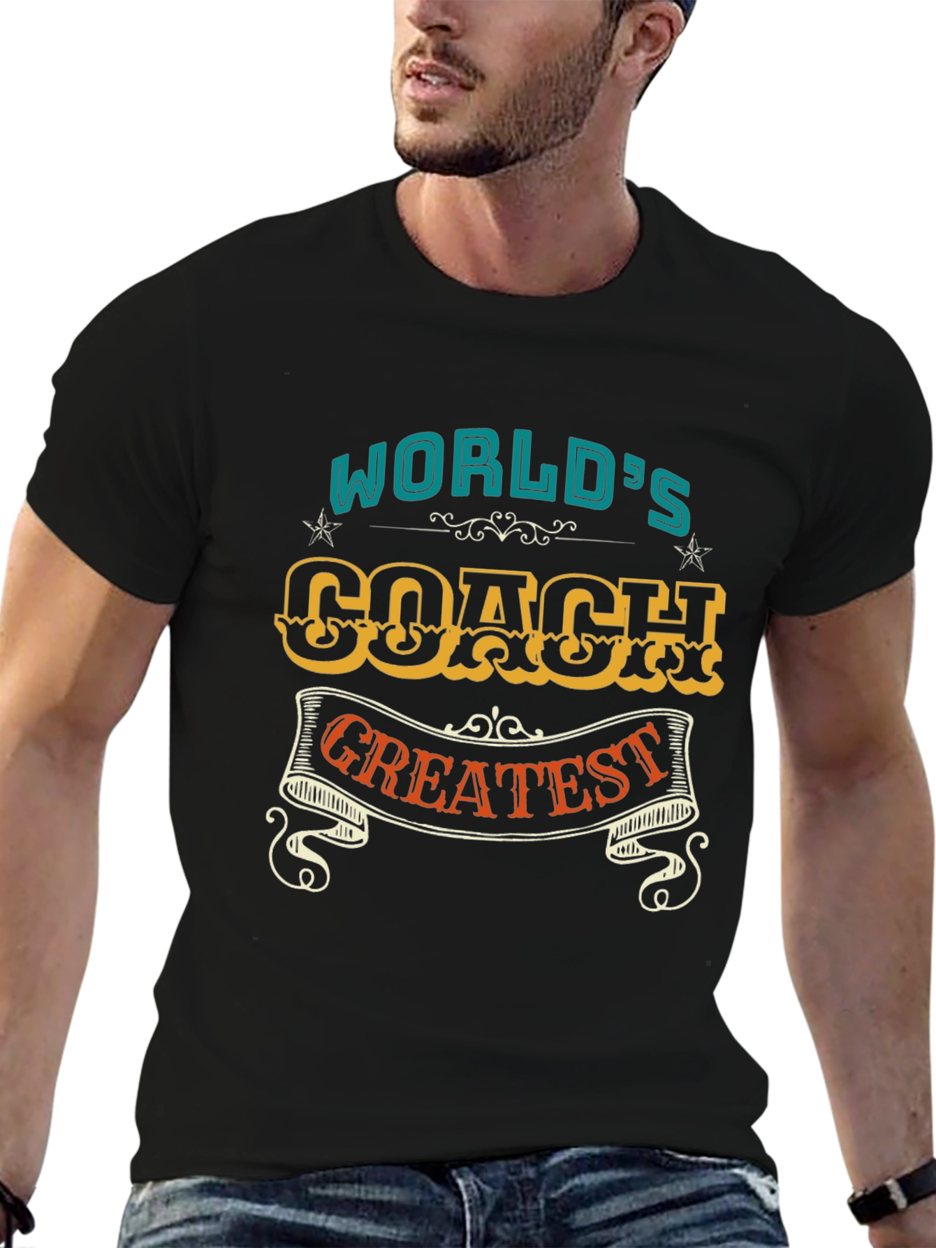 Worlds Greatest Coach T-Shirt - Premium Design