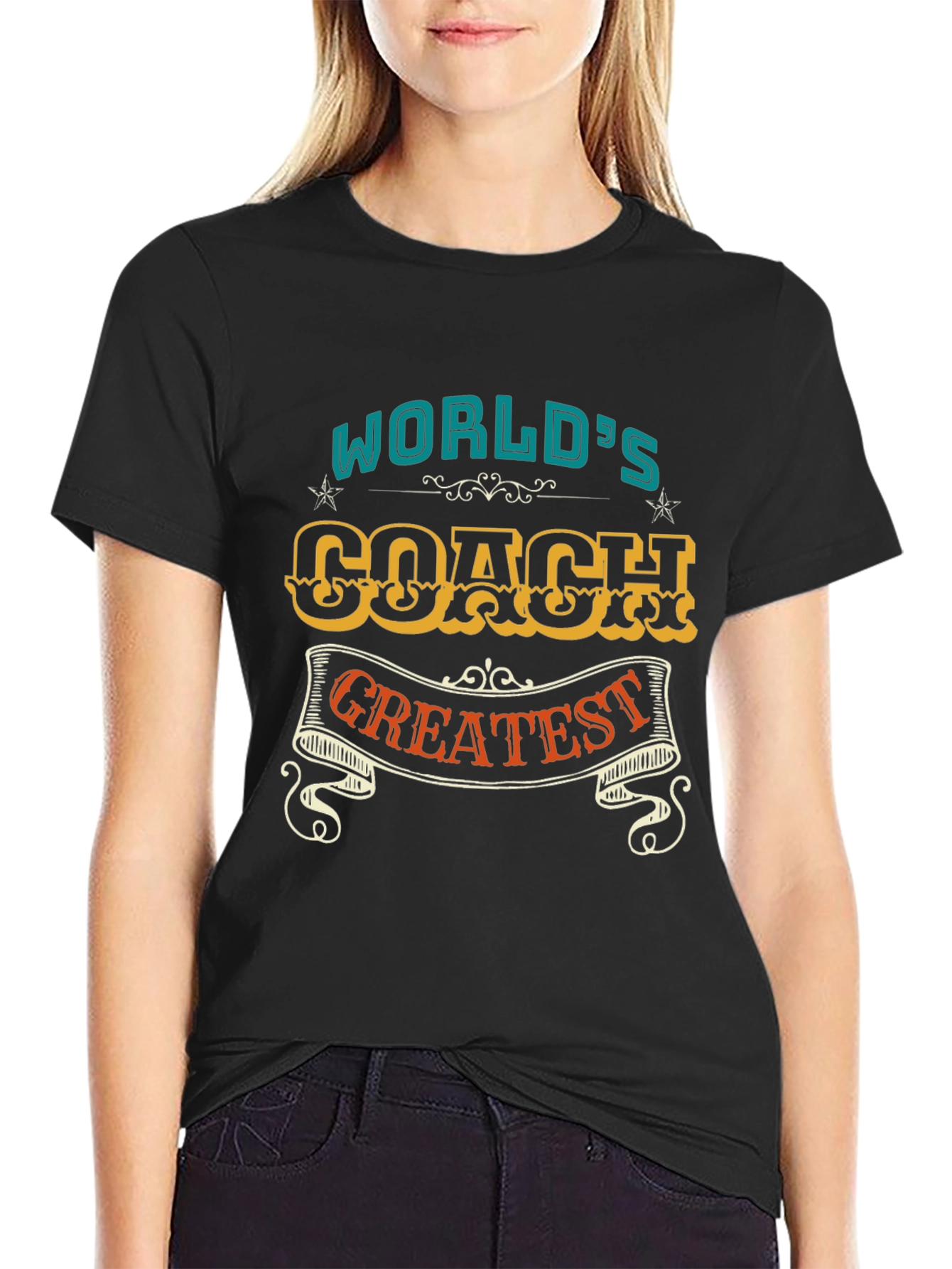 Worlds Greatest Coach T-Shirt - Premium Design