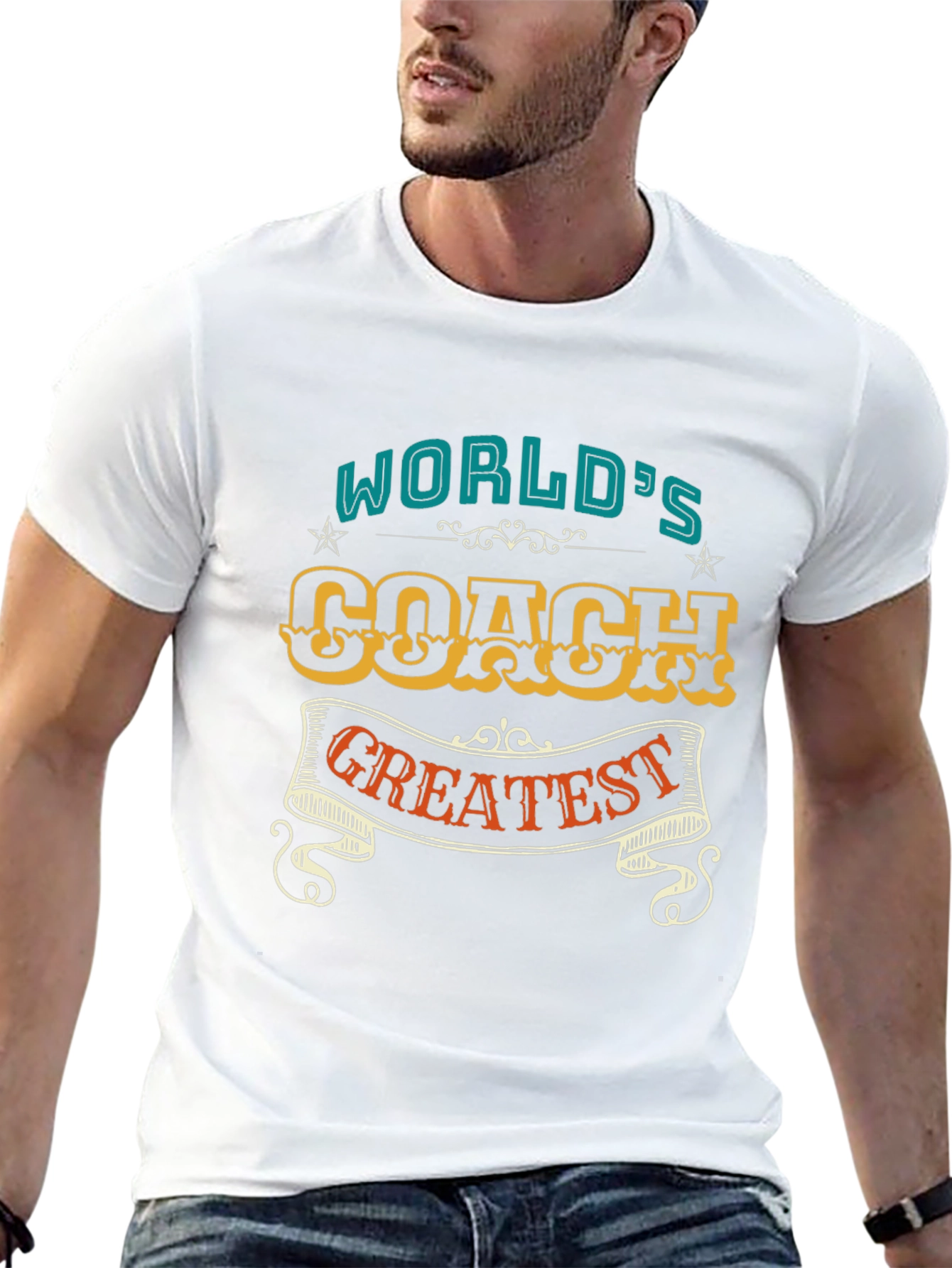 Worlds Greatest Coach T-Shirt - Premium Design