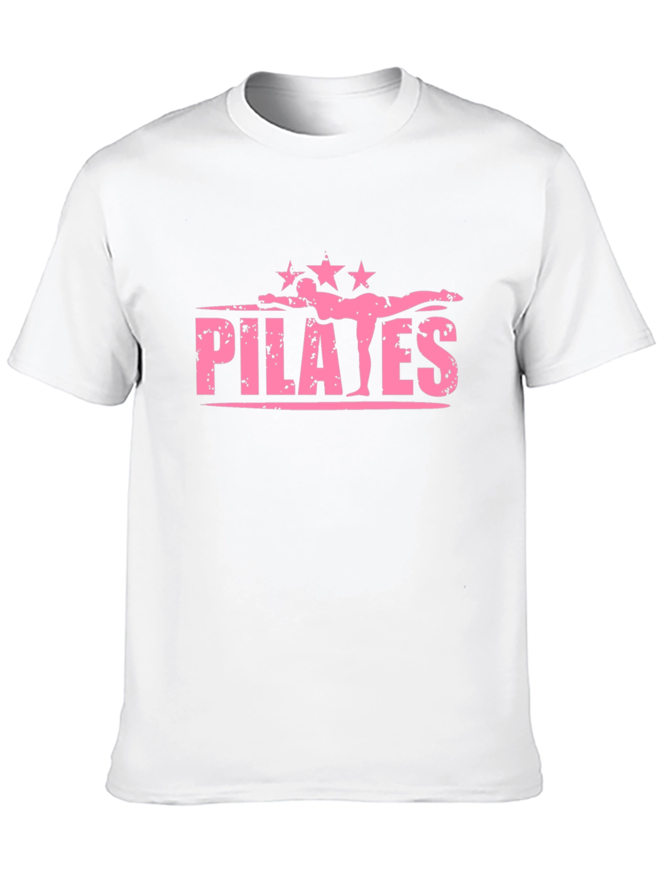 Pilates Graphic Tee - Fitness Inspired Black T-Shirt