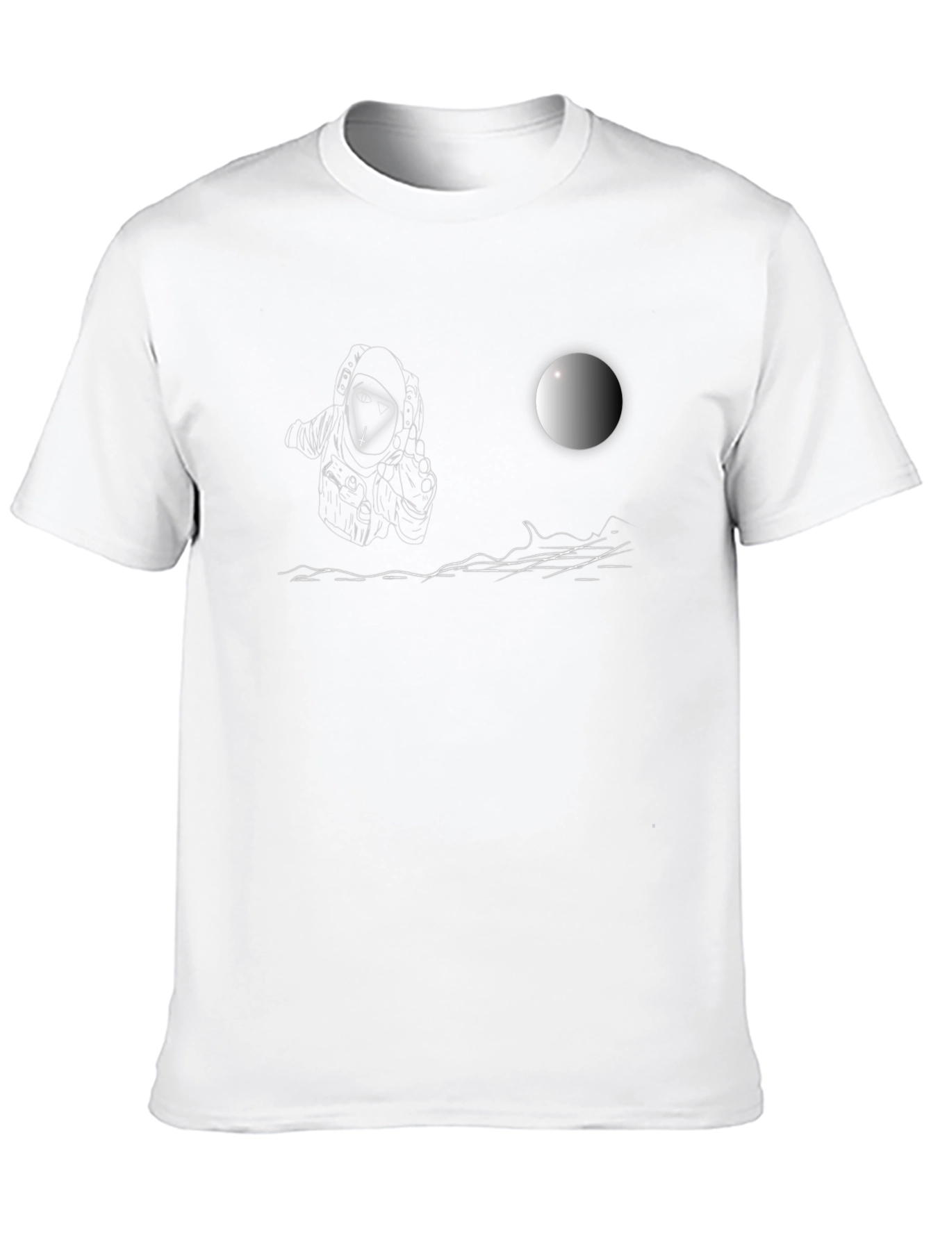 Astronaut Moon Landing Graphic T-Shirt