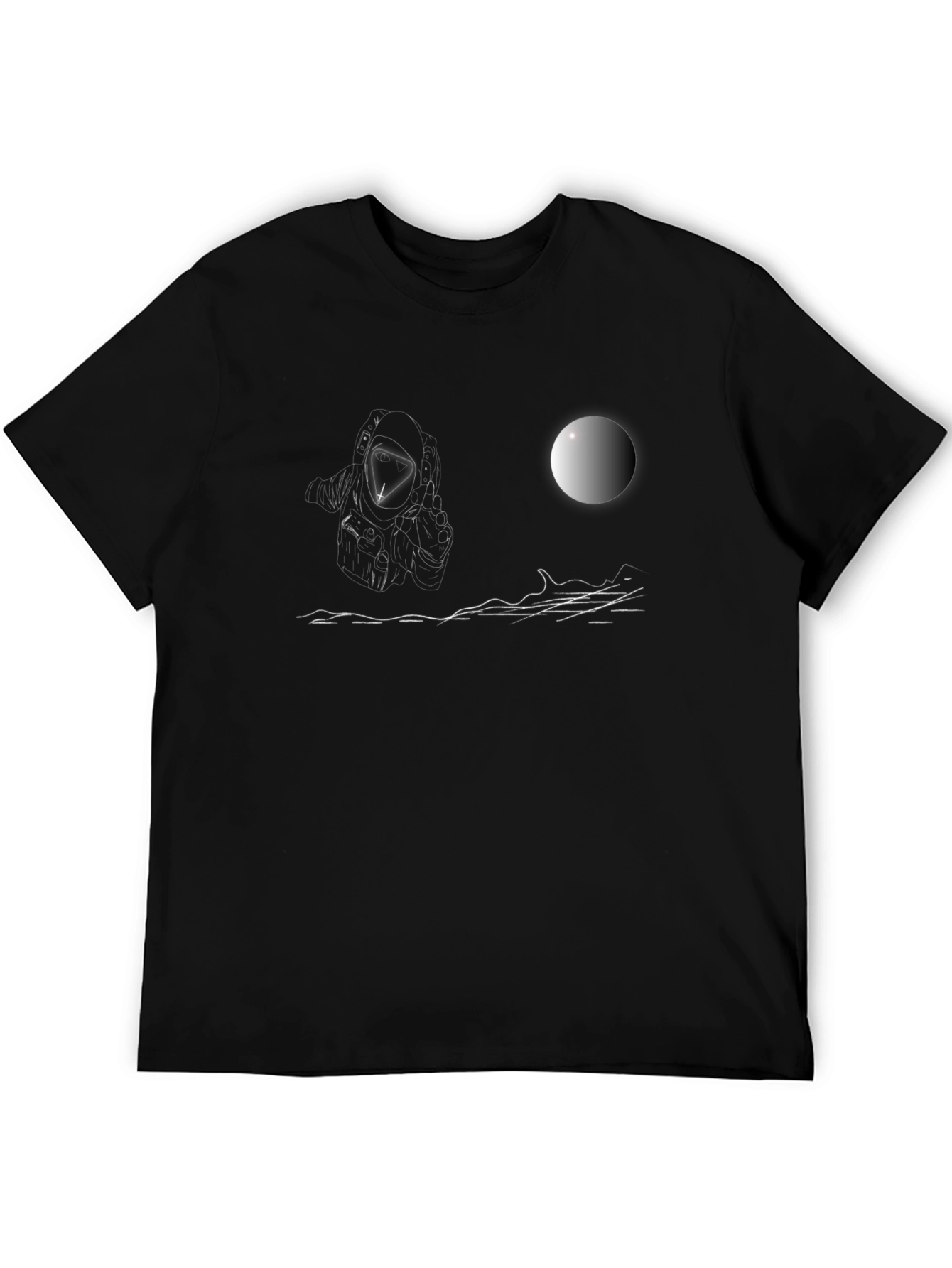 Astronaut Moon Landing Graphic T-Shirt