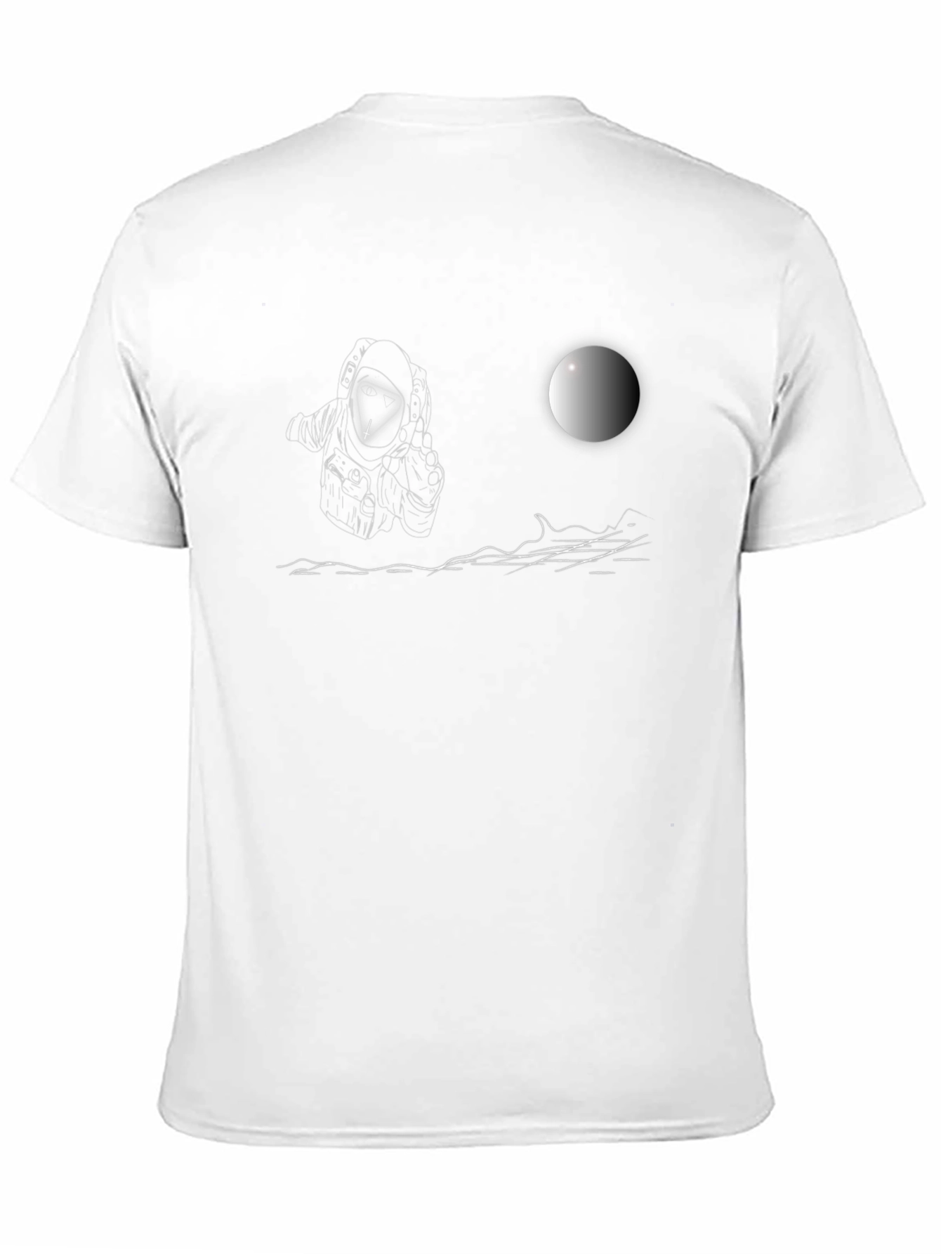 Astronaut Moon Landing Graphic T-Shirt