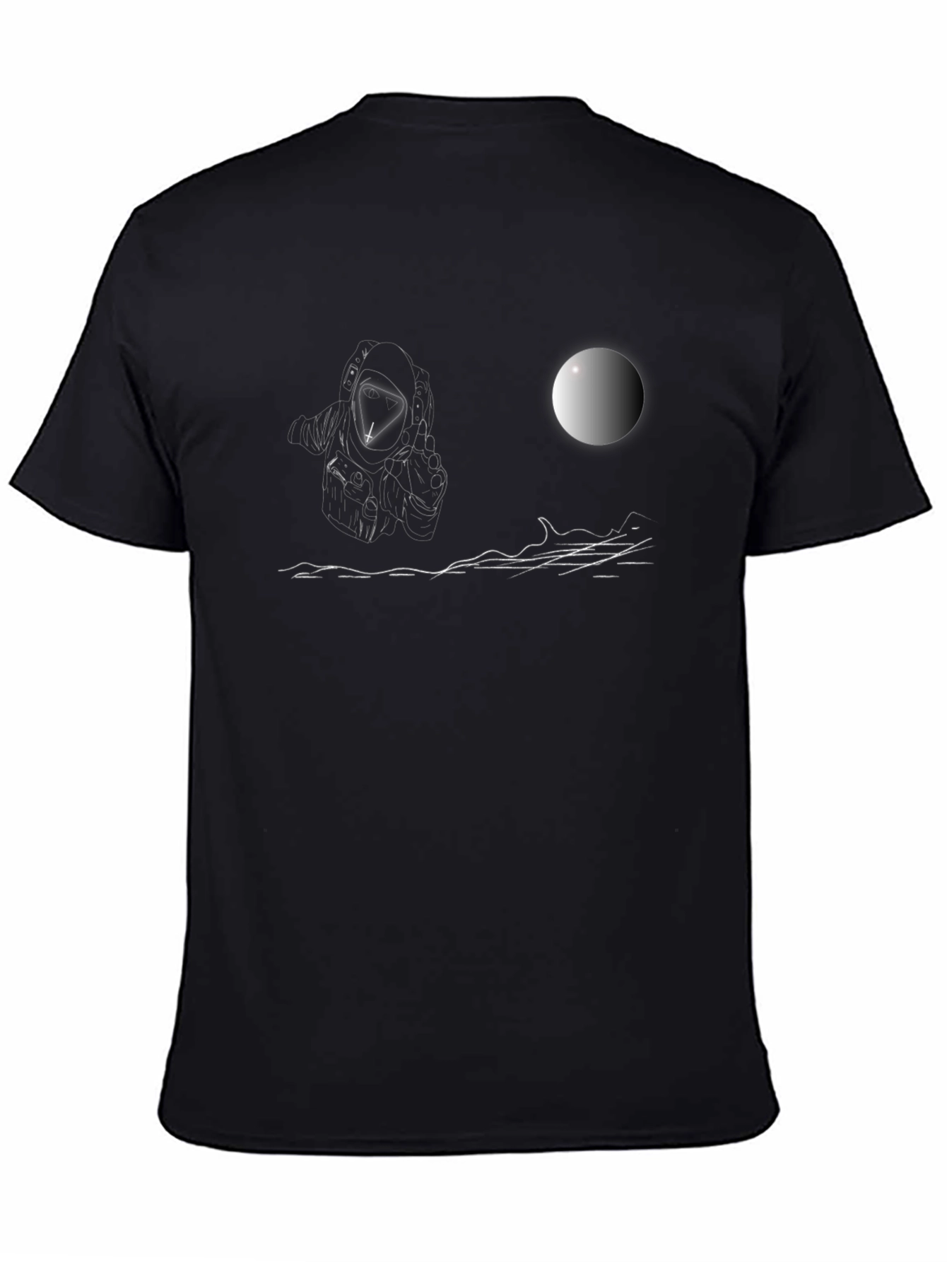 Astronaut Moon Landing Graphic T-Shirt