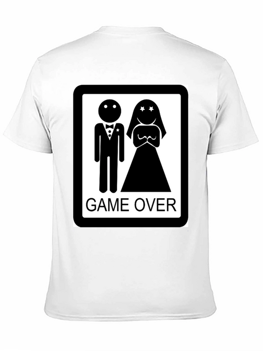 Game Over Wedding T-Shirt - Funny Groom Tee