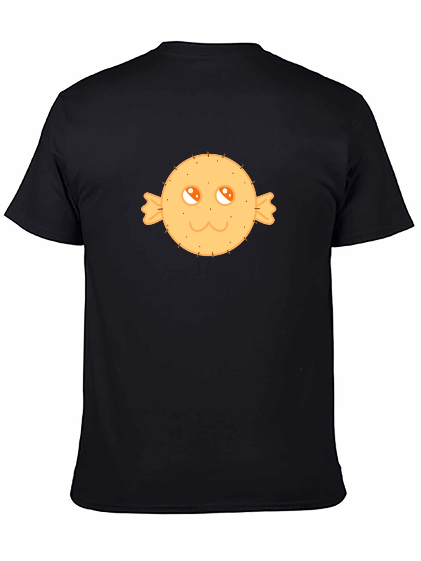 Cute Candy Face Graphic Tee - Black