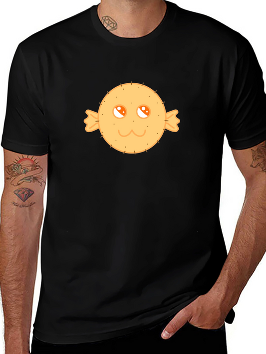 Cute Candy Face Graphic Tee - Black