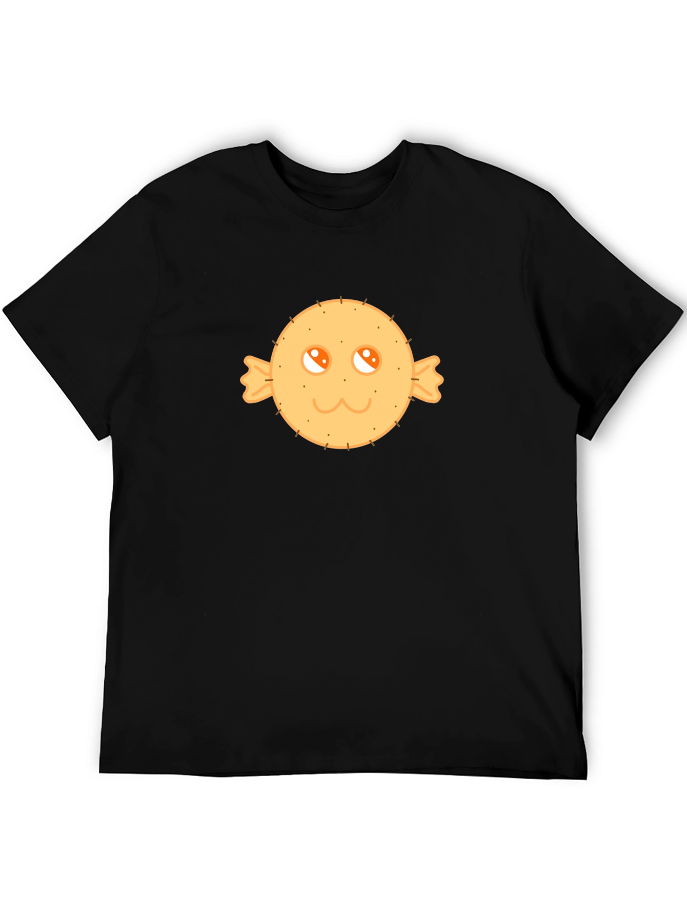 Cute Candy Face Graphic Tee - Black