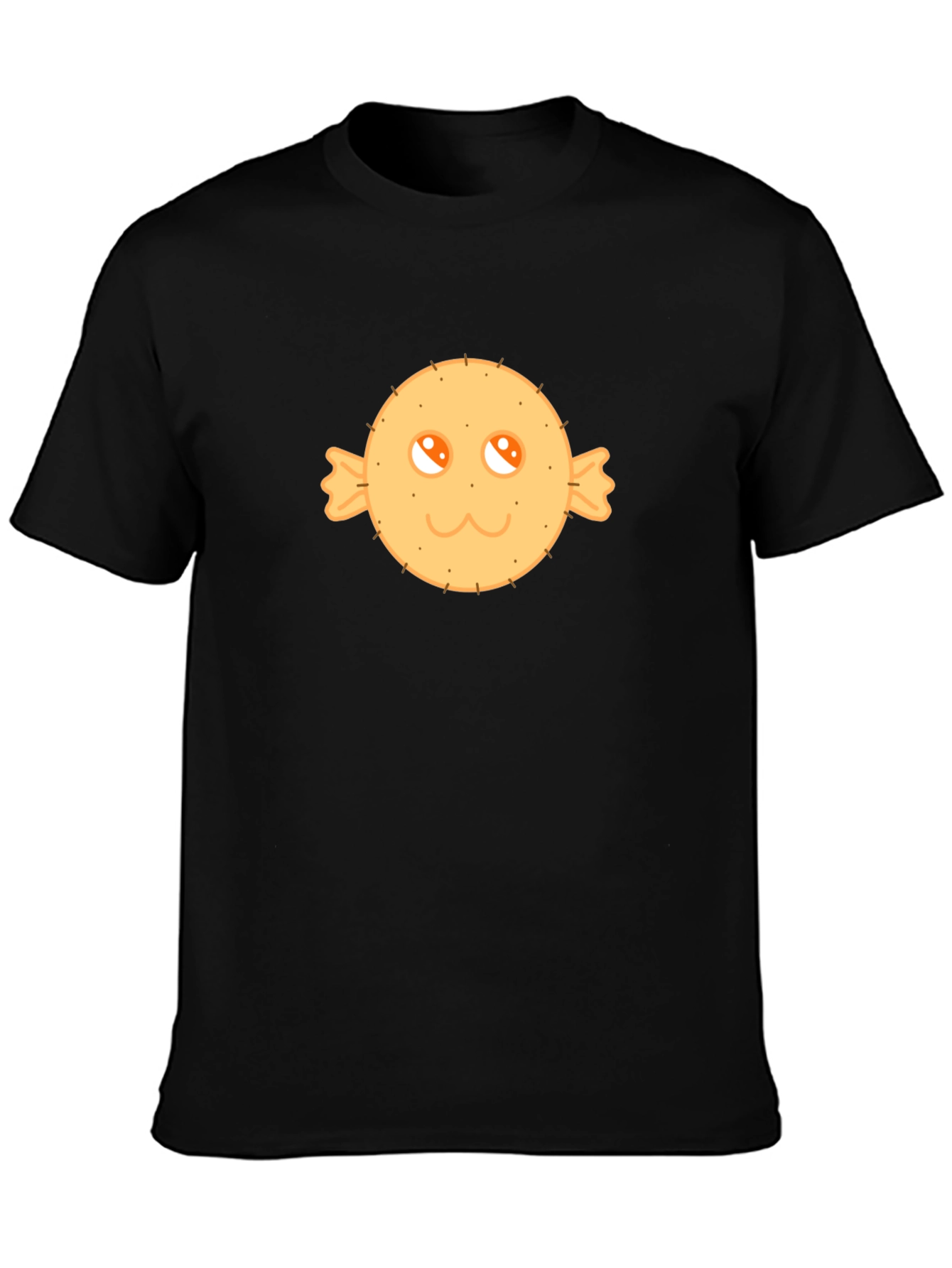 Cute Candy Face Graphic Tee - Black