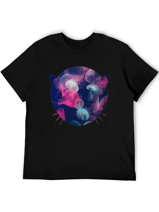 Jellyfish Cat T-Shirt - Unique Graphic Tee