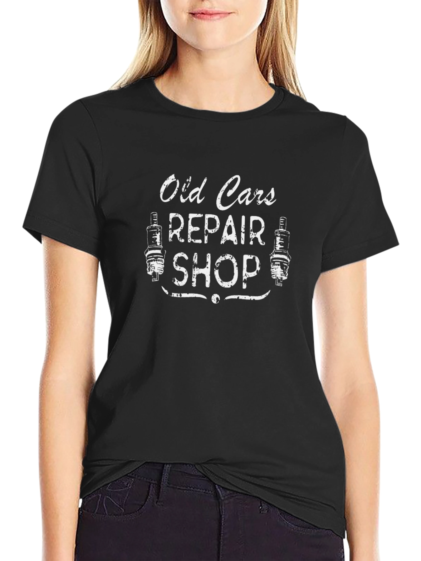 Old Cars Repair Shop Graphic Tee