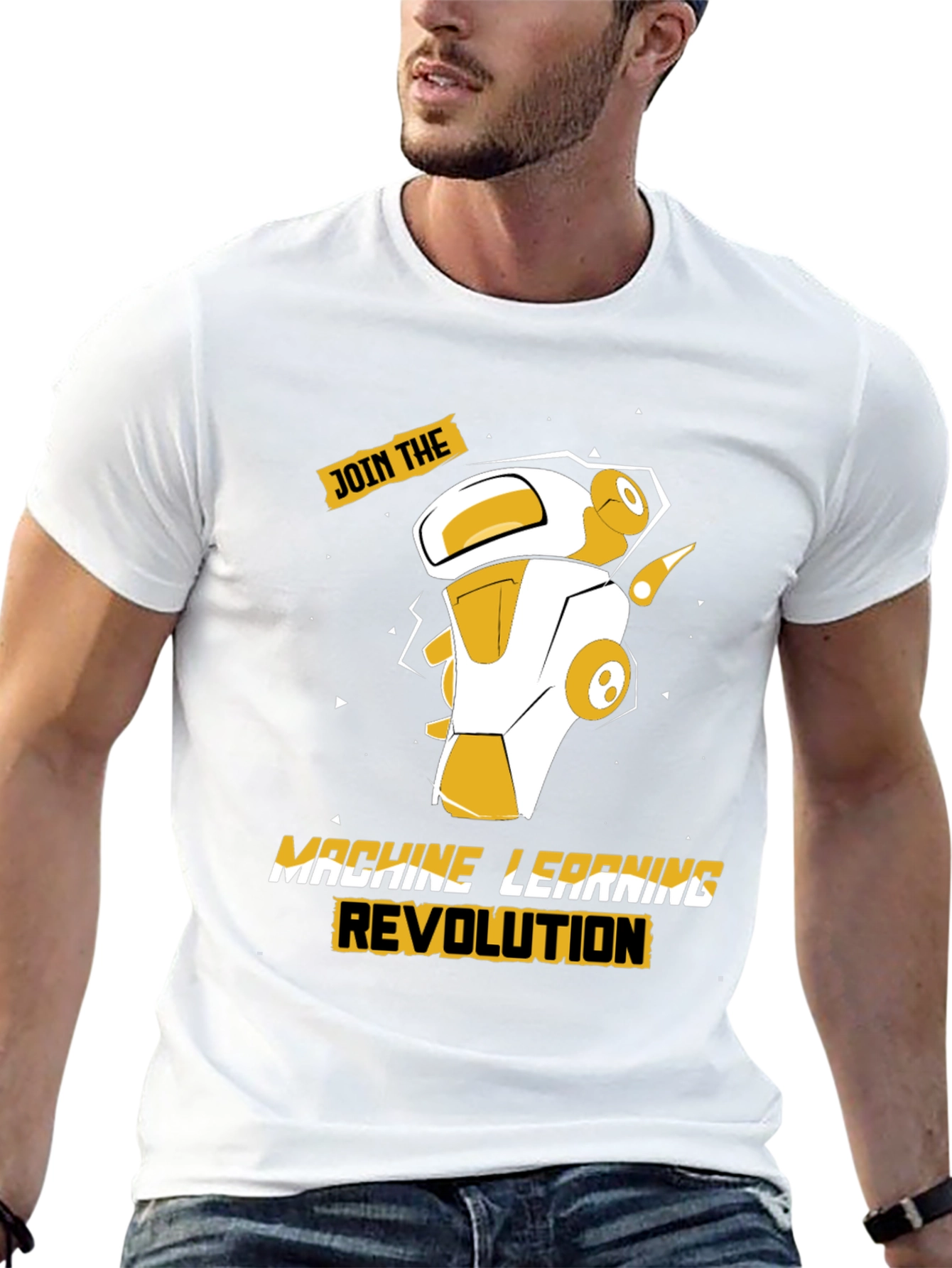 Machine Learning Robot Graphic Tee