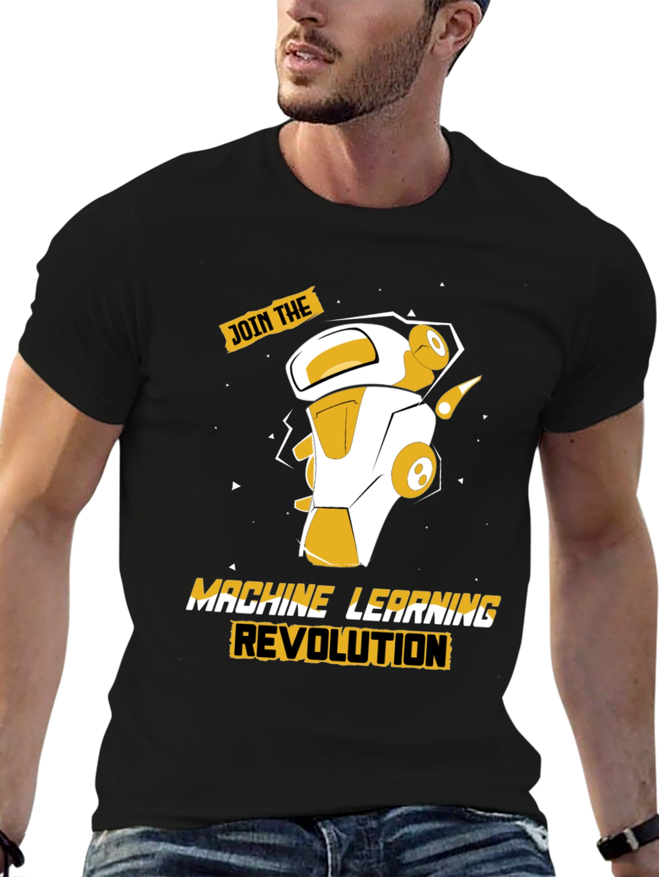 Machine Learning Robot Graphic Tee