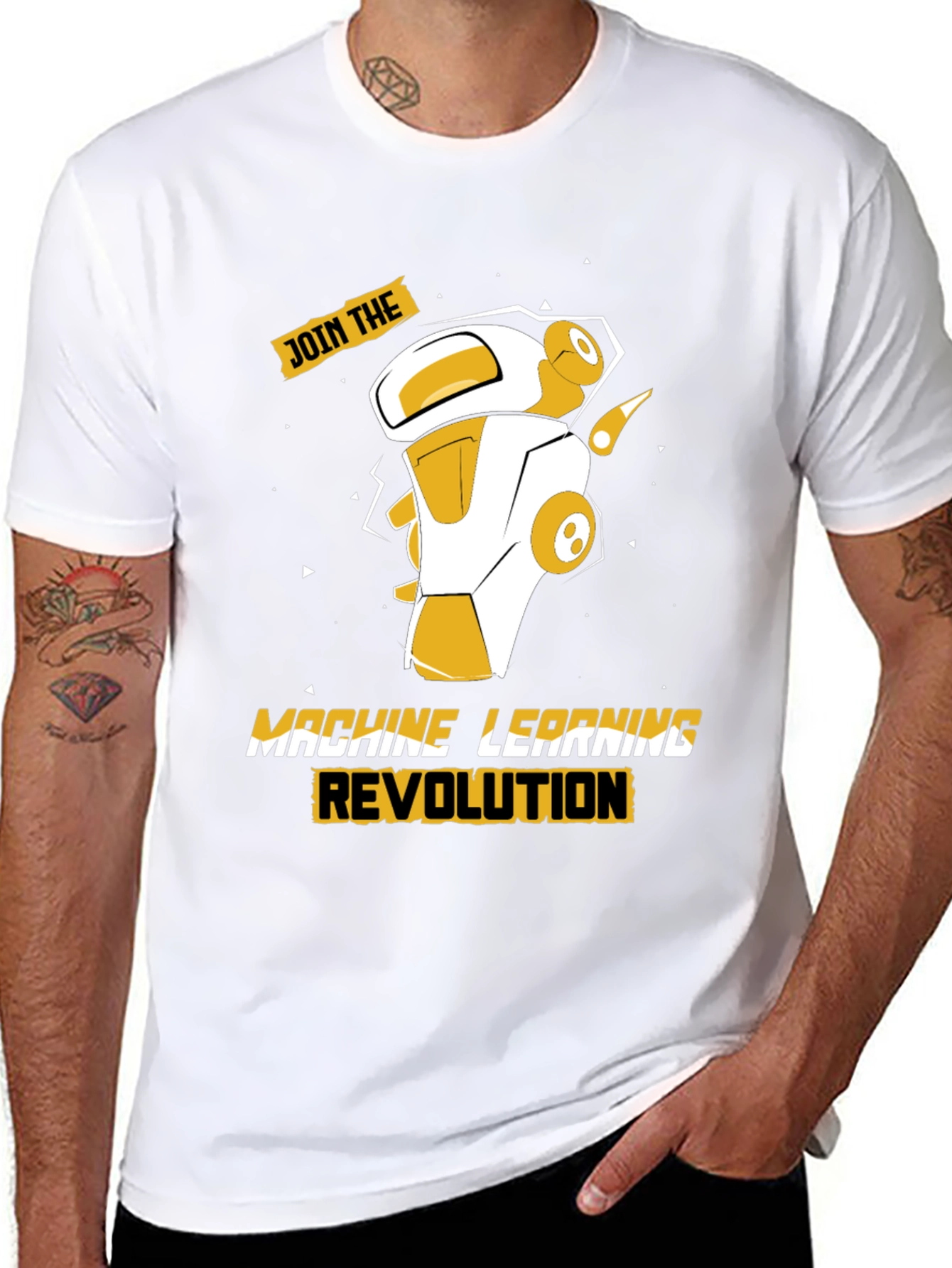 Machine Learning Robot Graphic Tee