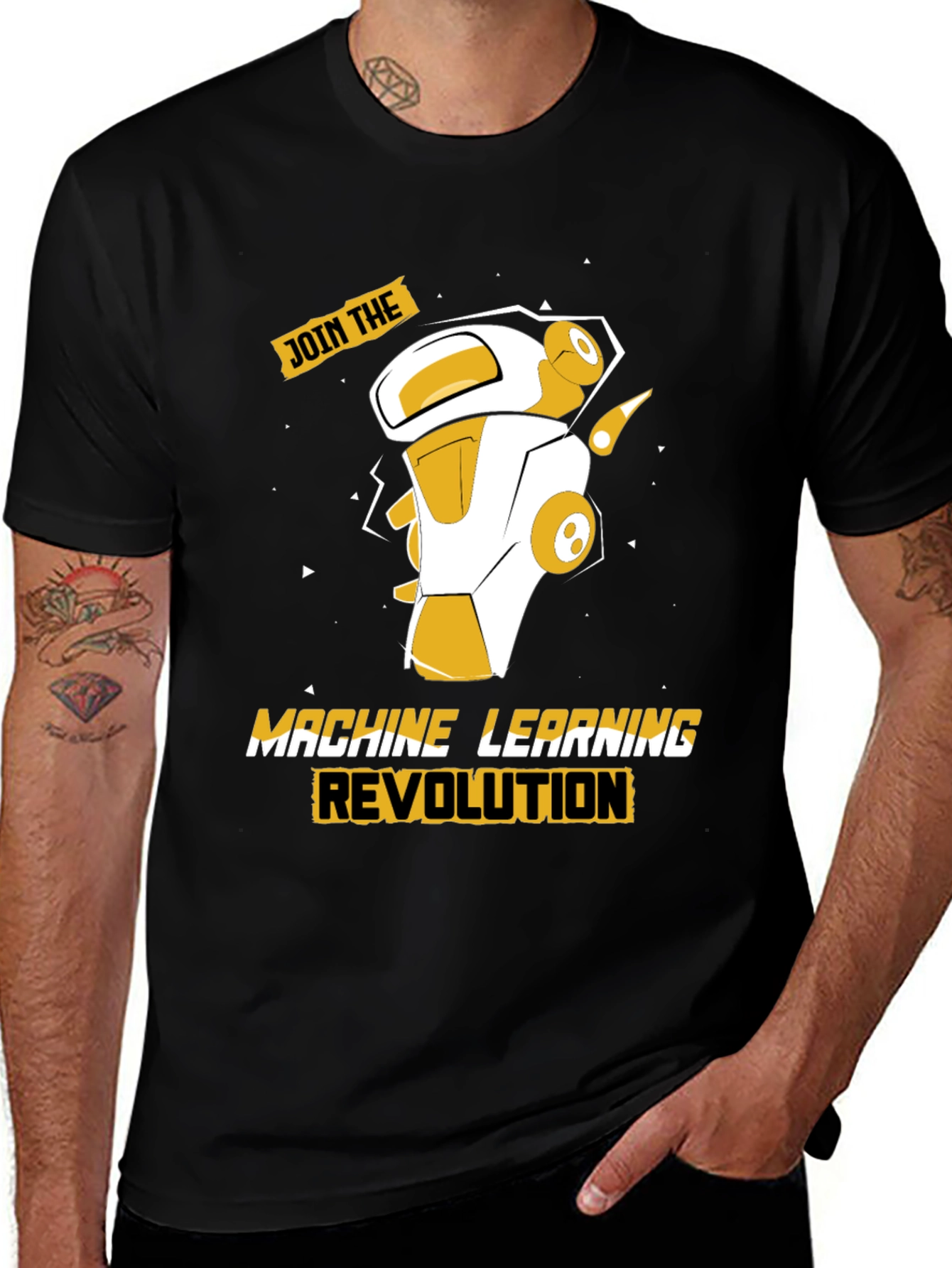 Machine Learning Robot Graphic Tee
