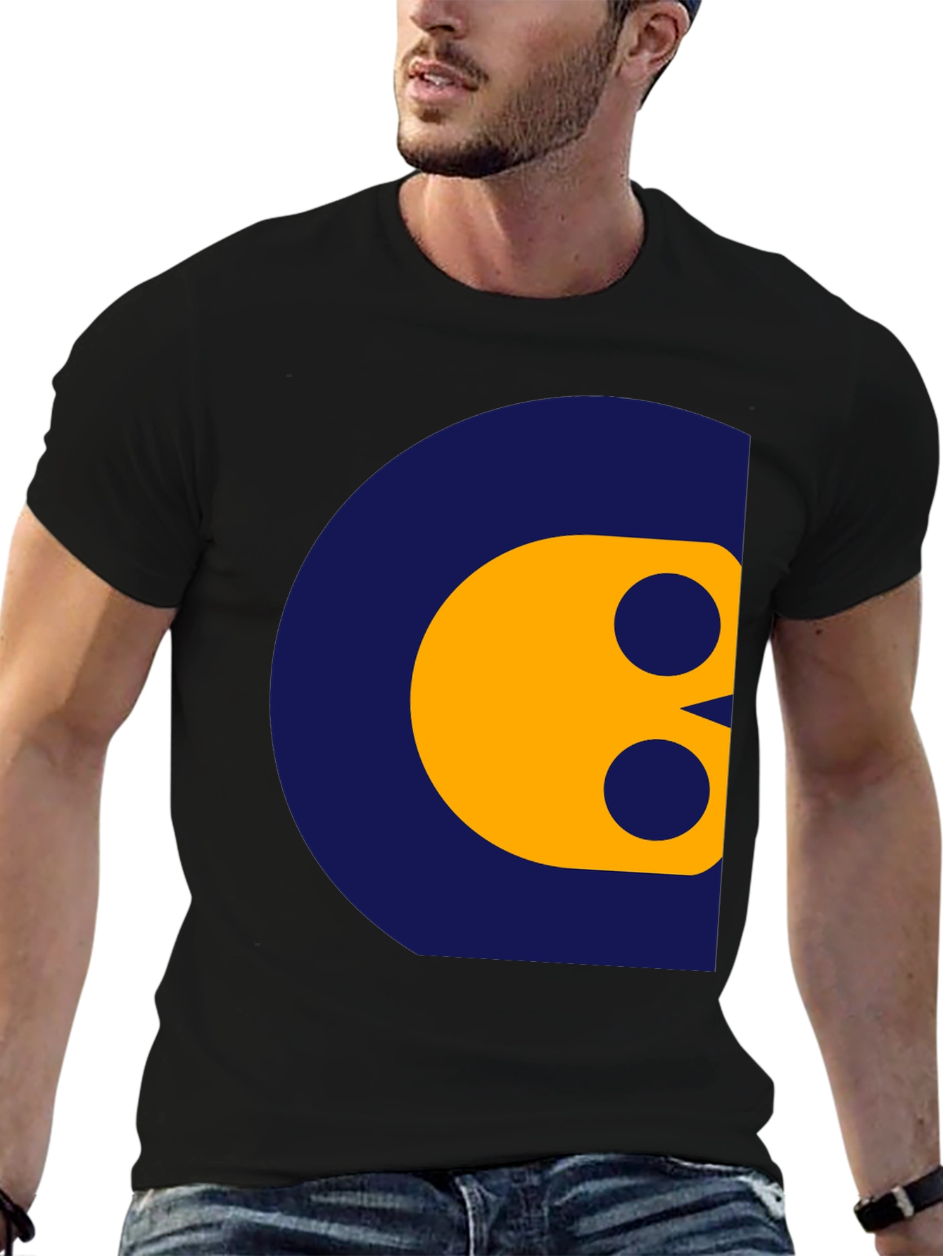 Abstract Graphic Print Crew Neck T-Shirt